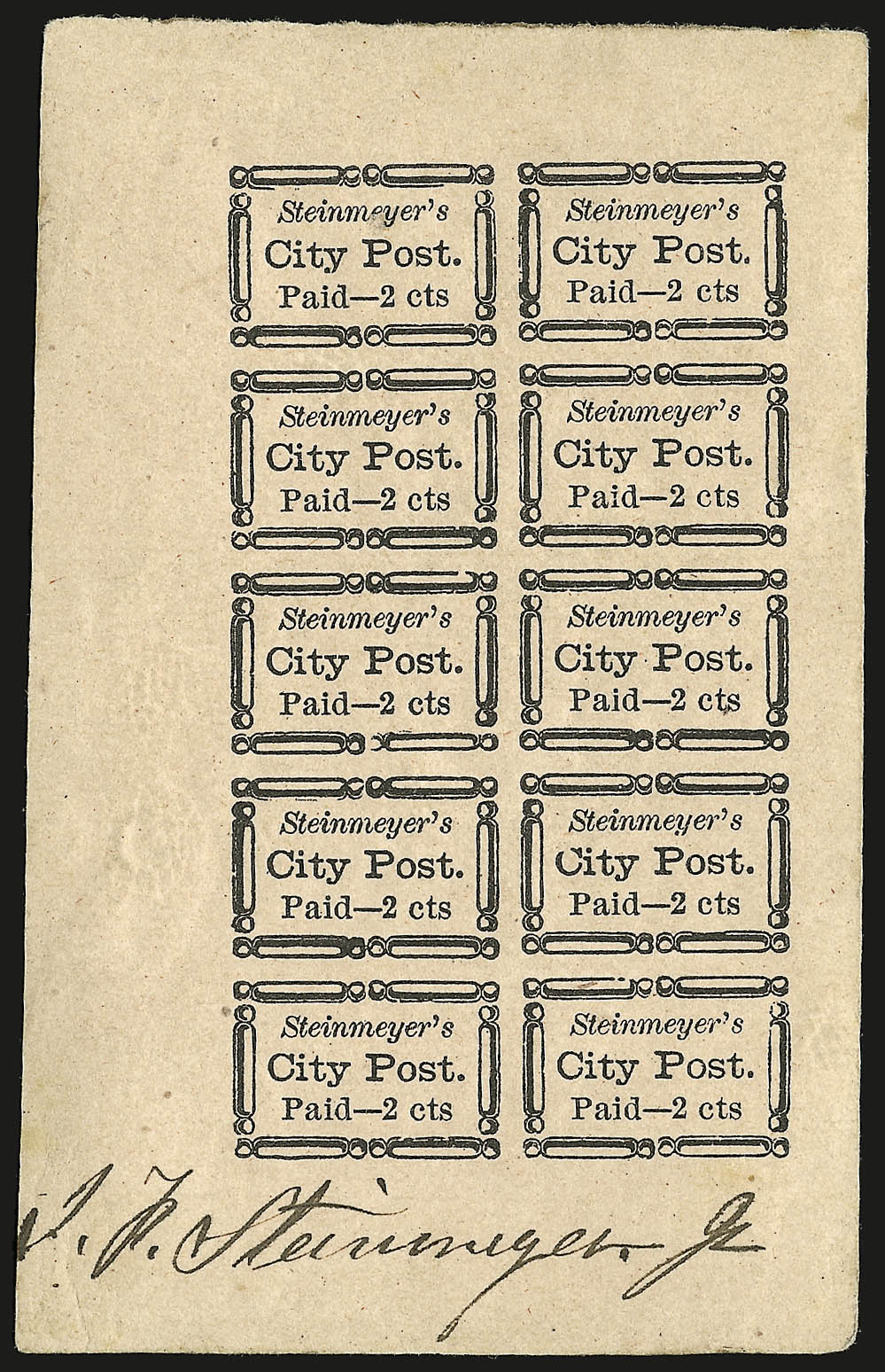 Sale no. 958 — Lot no. 733 — Siegel Auction Galleries