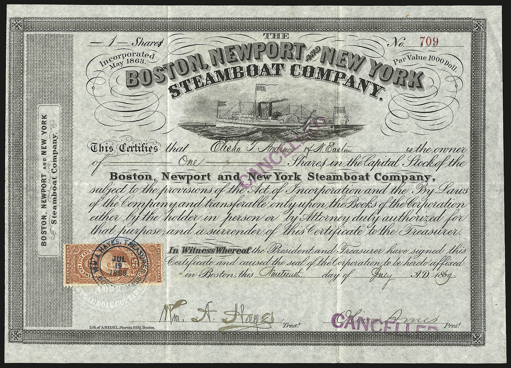 Sale no. 959 — Lot no. 3325 — Siegel Auction Galleries