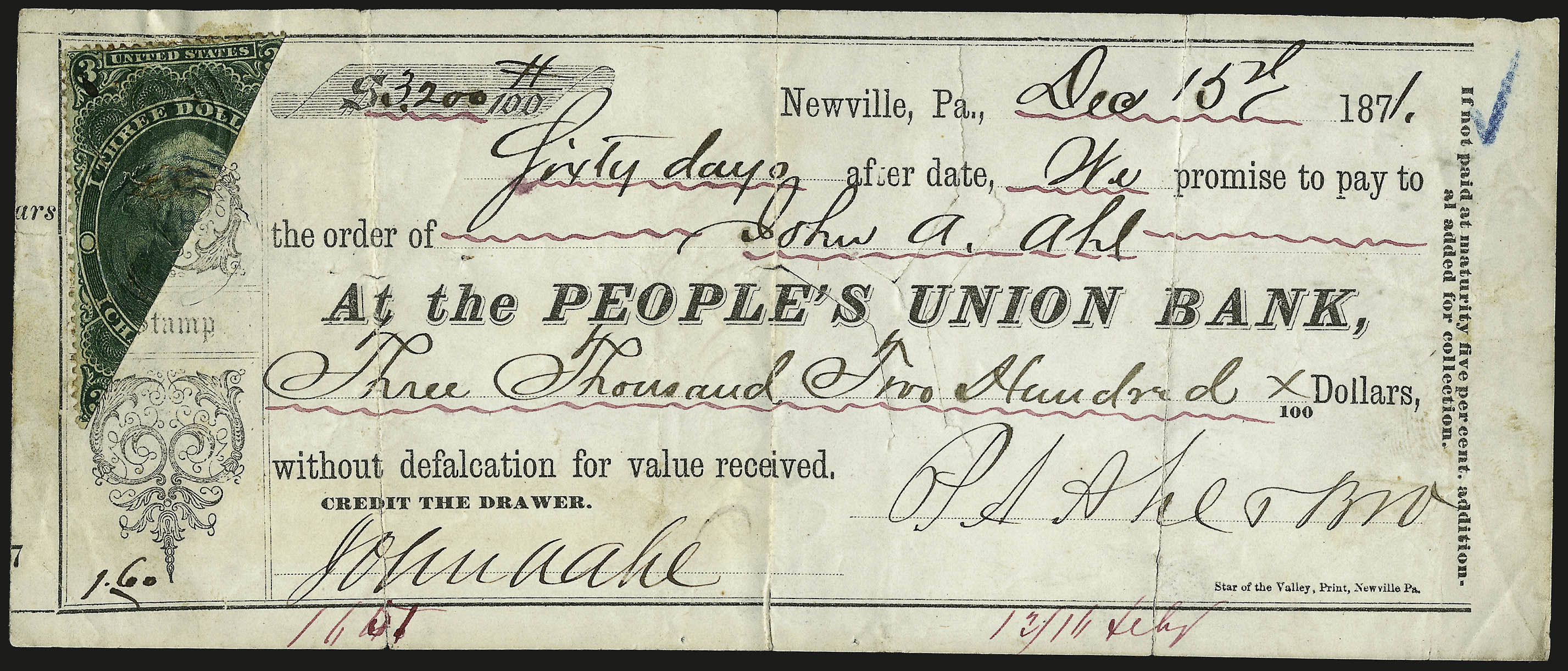 Sale no. 959 — Lot no. 3338 — Siegel Auction Galleries