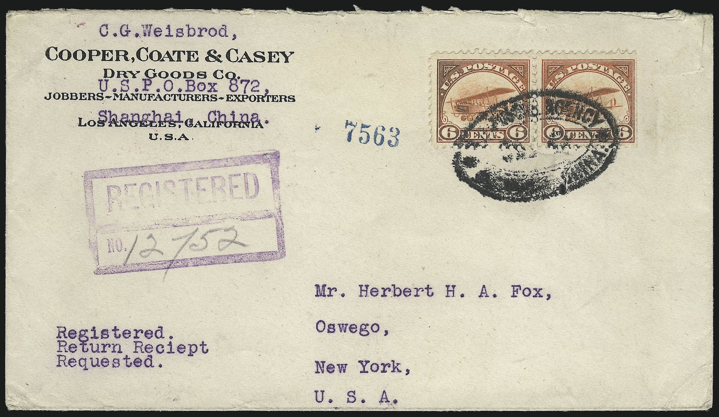 Sale no. 1003 — Lot no. 5054 — Siegel Auction Galleries