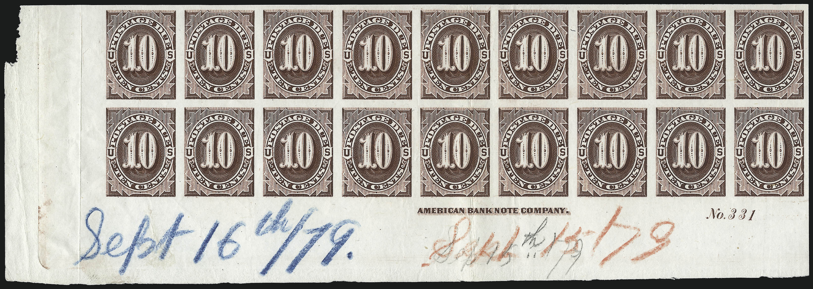 Sale no. 1003 — Lot no. 5237 — Siegel Auction Galleries