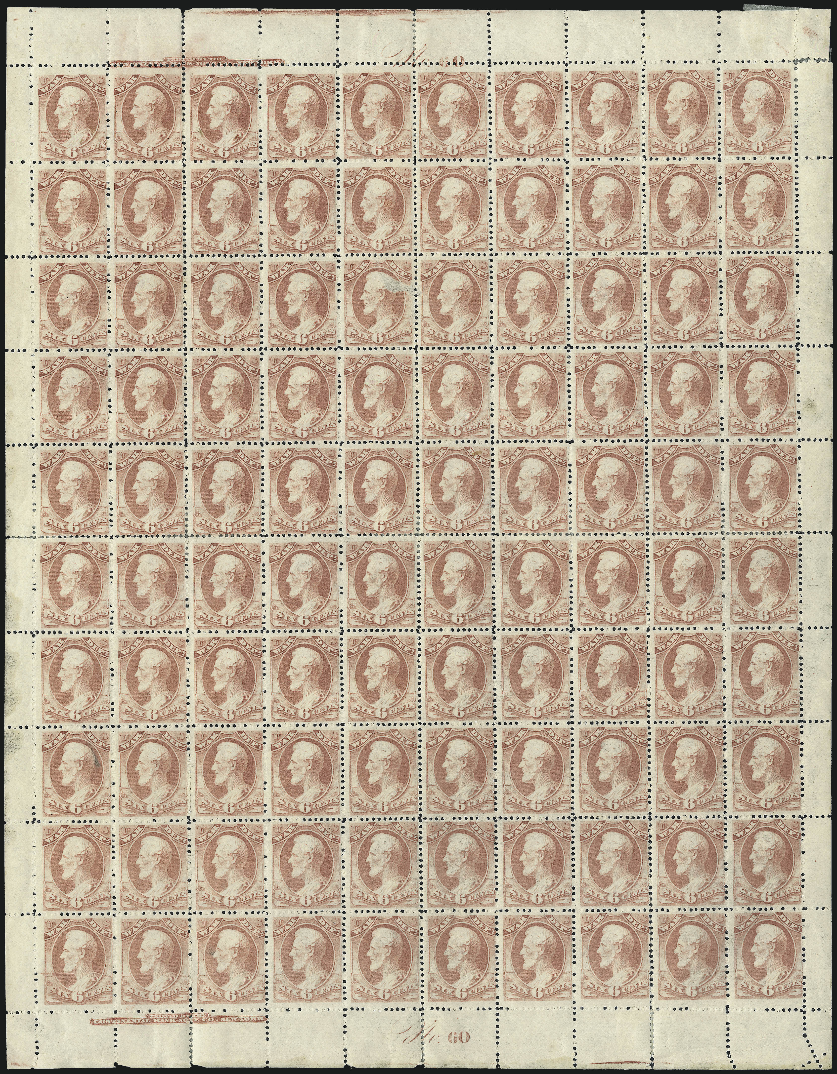 Sale no. 1003 — Lot no. 5461 — Siegel Auction Galleries