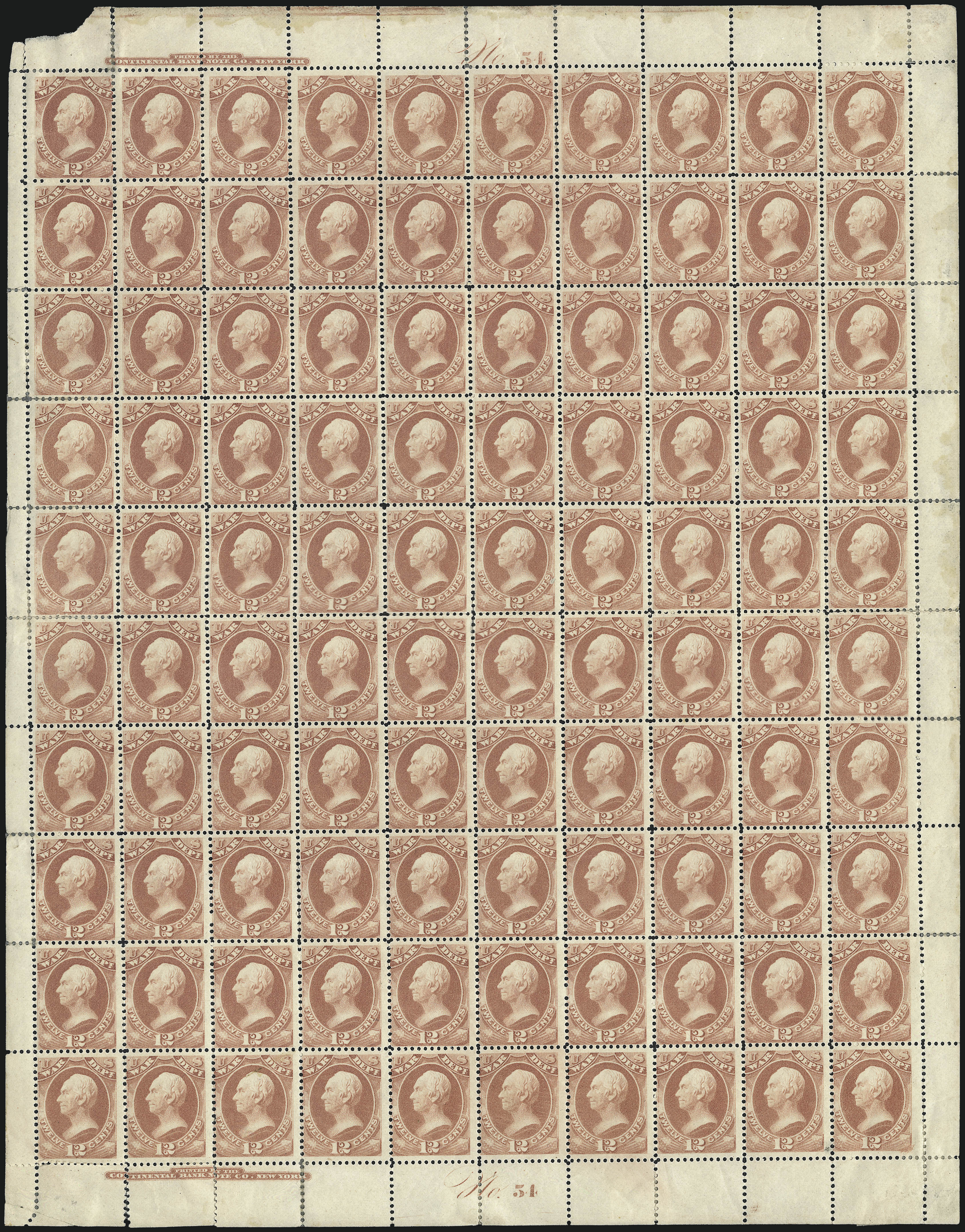 Sale no. 1003 — Lot no. 5463 — Siegel Auction Galleries