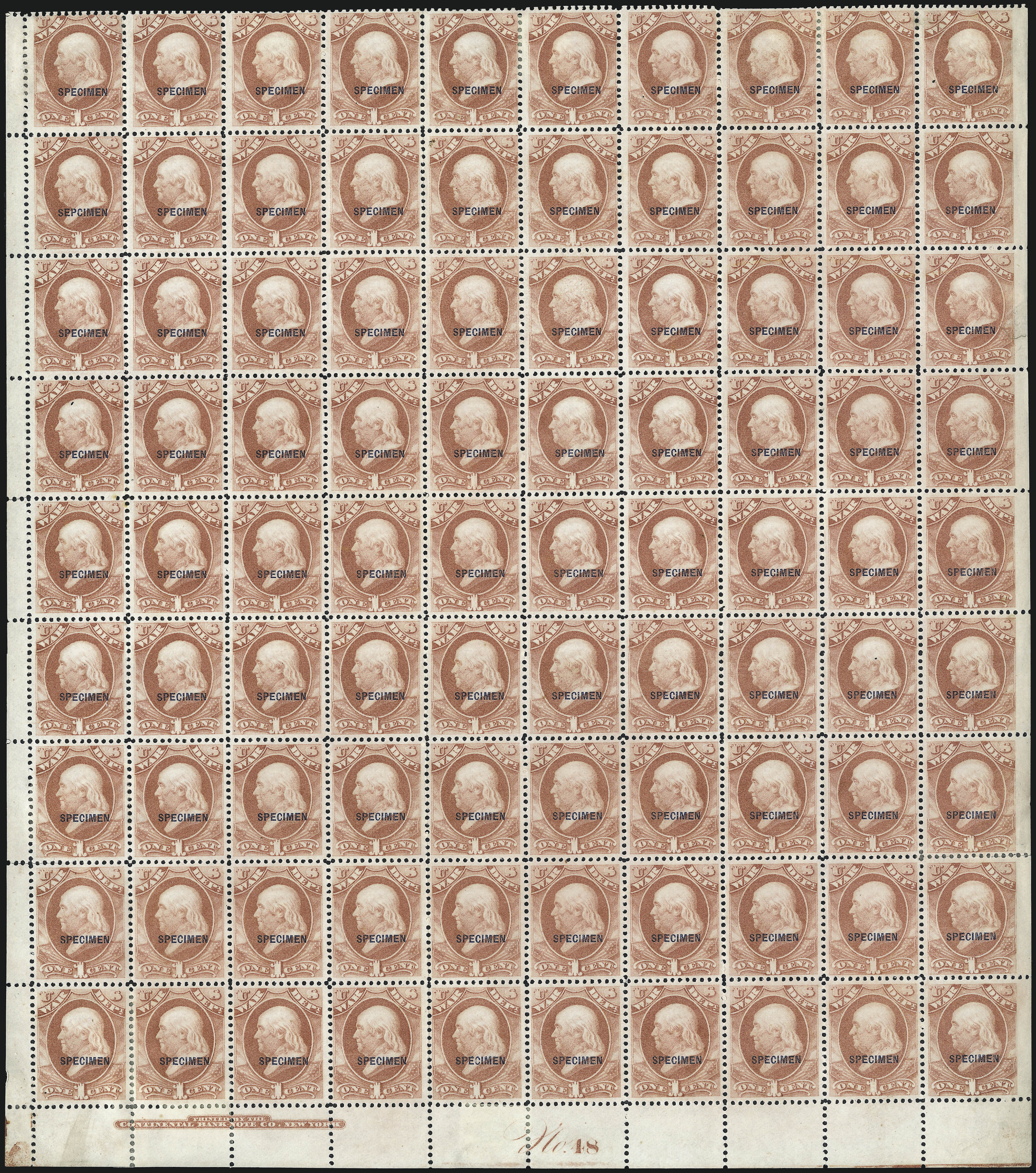 Sale no. 1003 — Lot no. 5544 — Siegel Auction Galleries