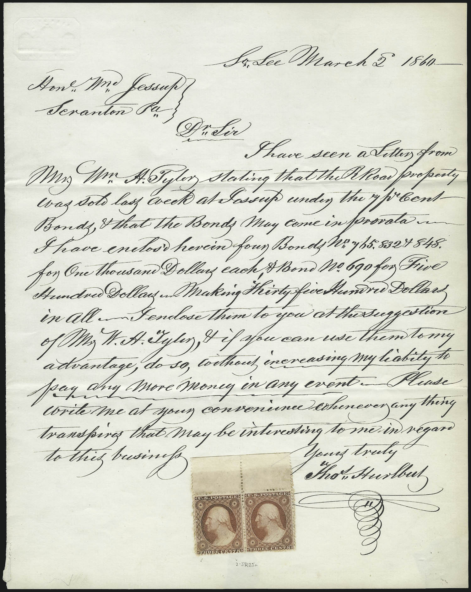 Sale no. 996 — Lot no. 3255 — Siegel Auction Galleries