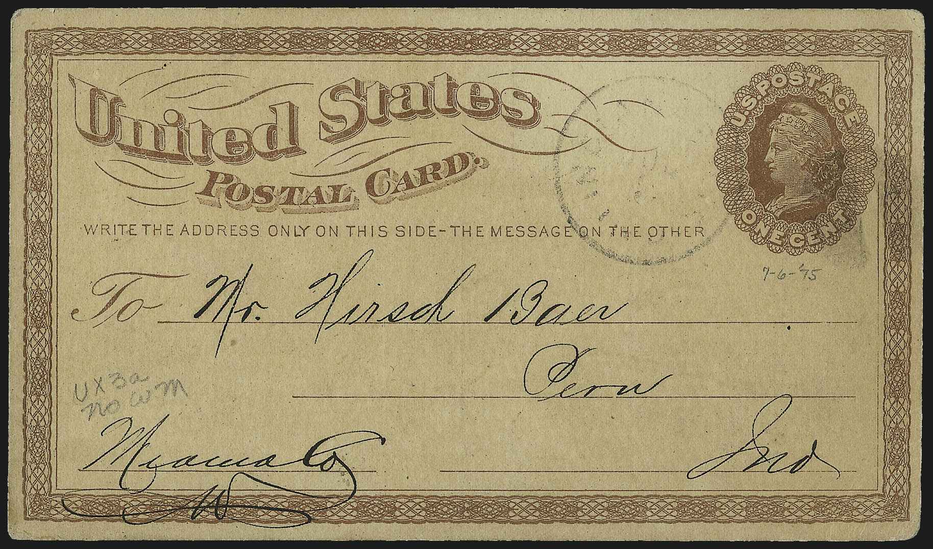 Sale no. 997 — Lot no. 6372 — Siegel Auction Galleries