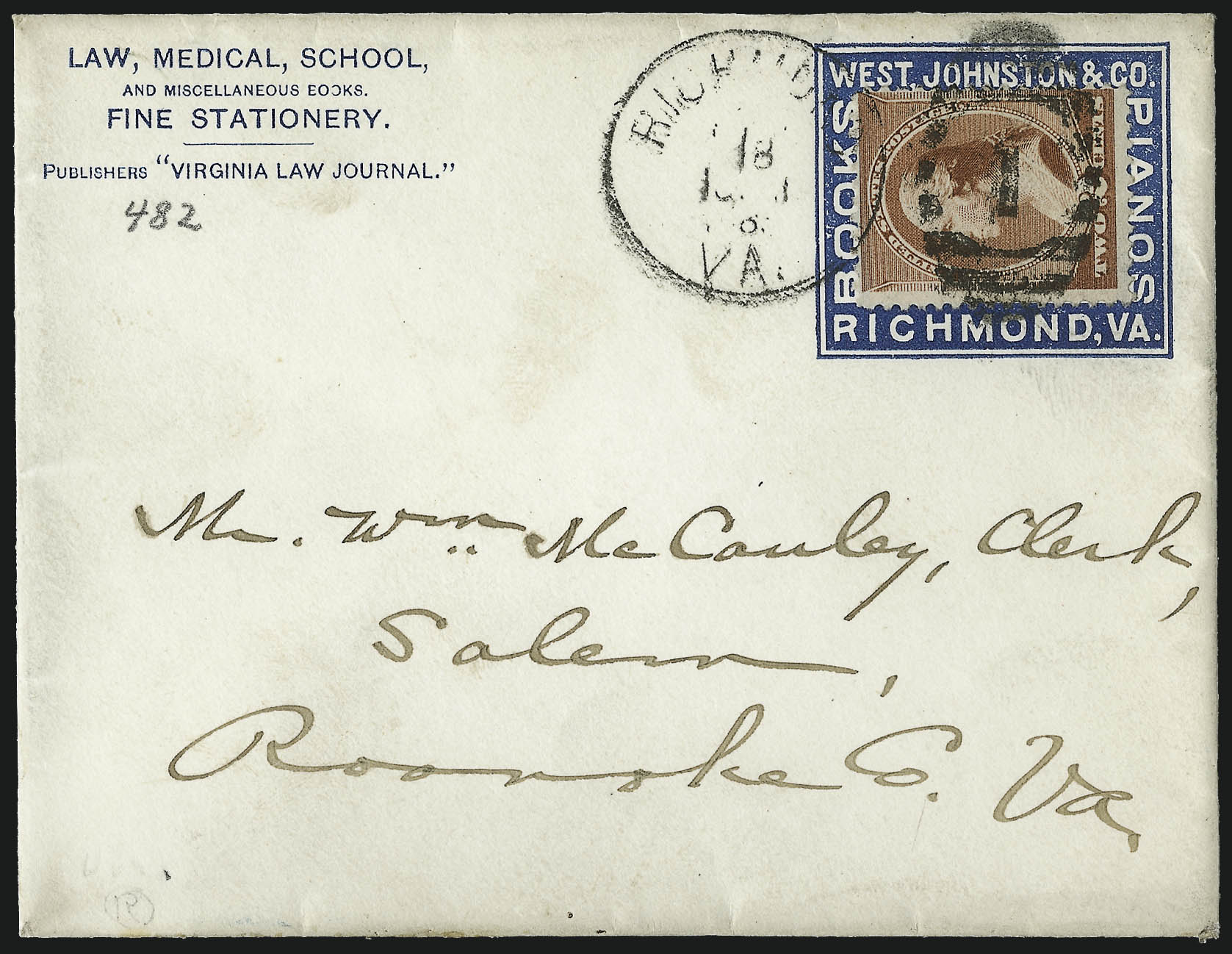 Sale no. 1011 — Lot no. 1620 — Siegel Auction Galleries