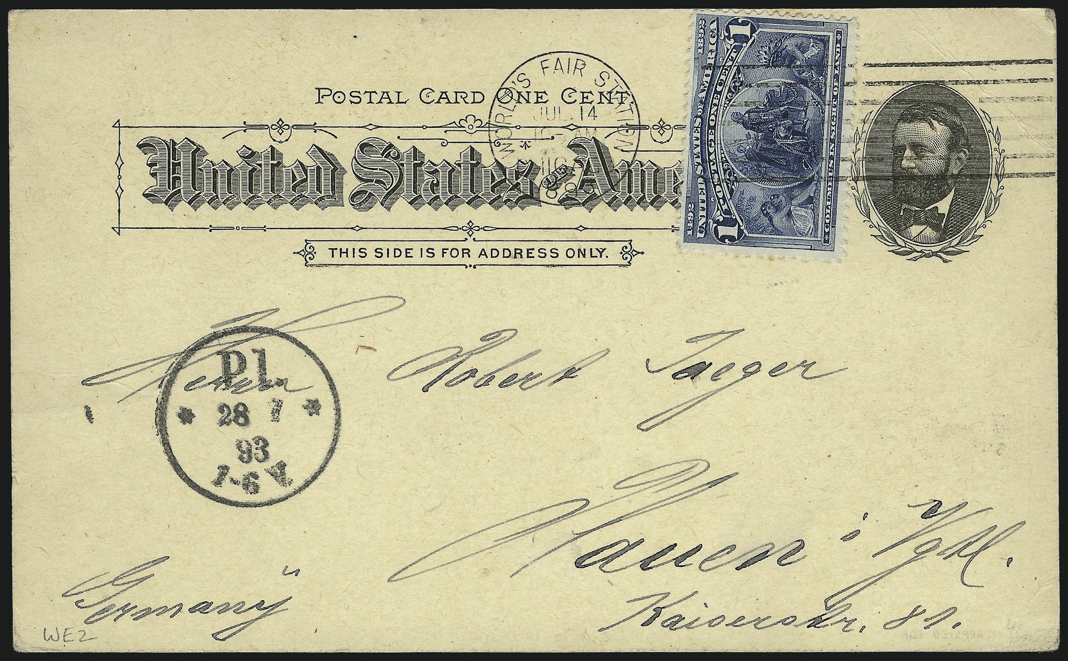 Sale no. 1011 — Lot no. 1626 — Siegel Auction Galleries