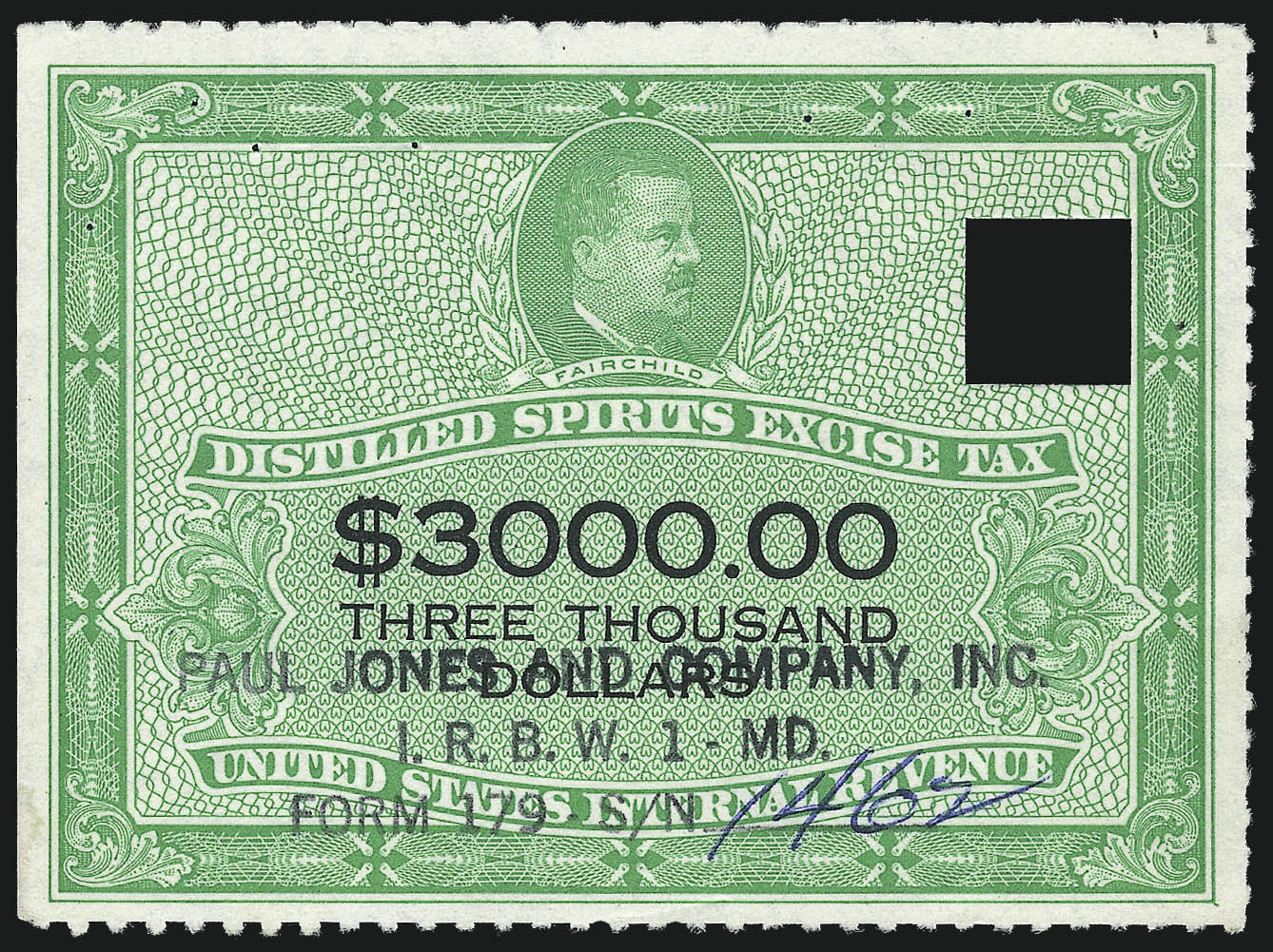 Sale no. 1031 — Lot no. 1233 — Siegel Auction Galleries