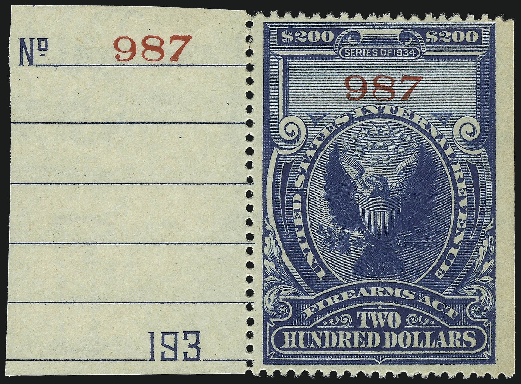 Sale no. 1031 — Lot no. 1234 — Siegel Auction Galleries