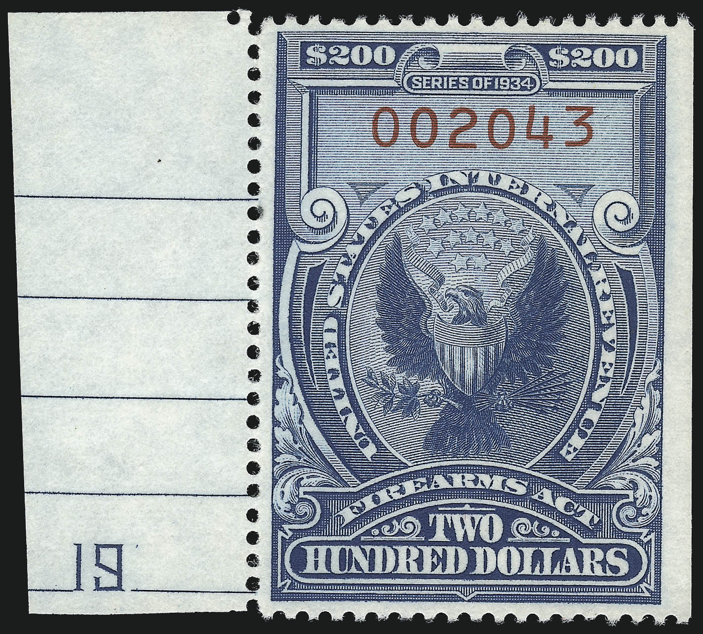 Sale no. 1031 — Lot no. 1235 — Siegel Auction Galleries