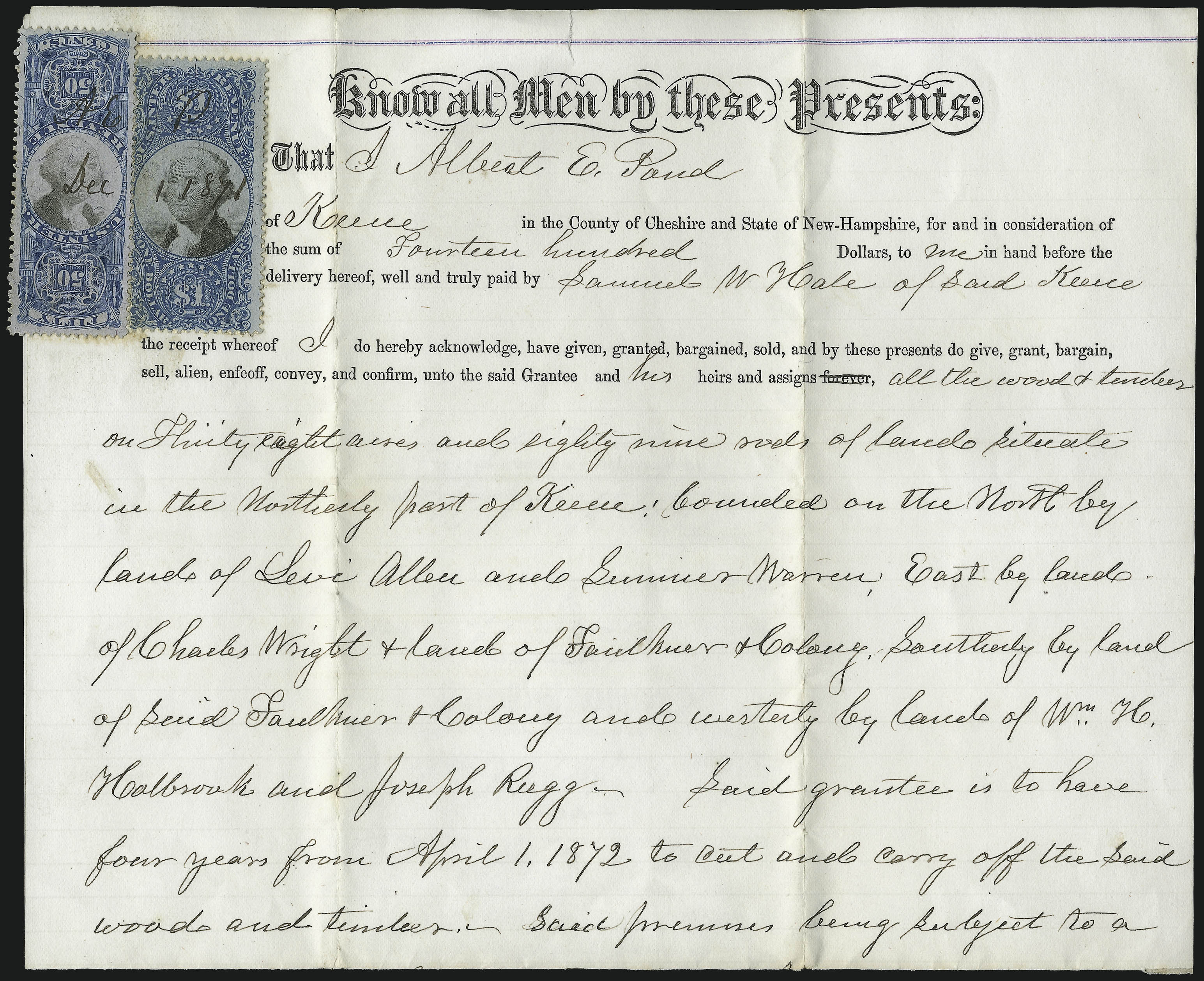 Sale no. 1037 — Lot no. 2400 — Siegel Auction Galleries