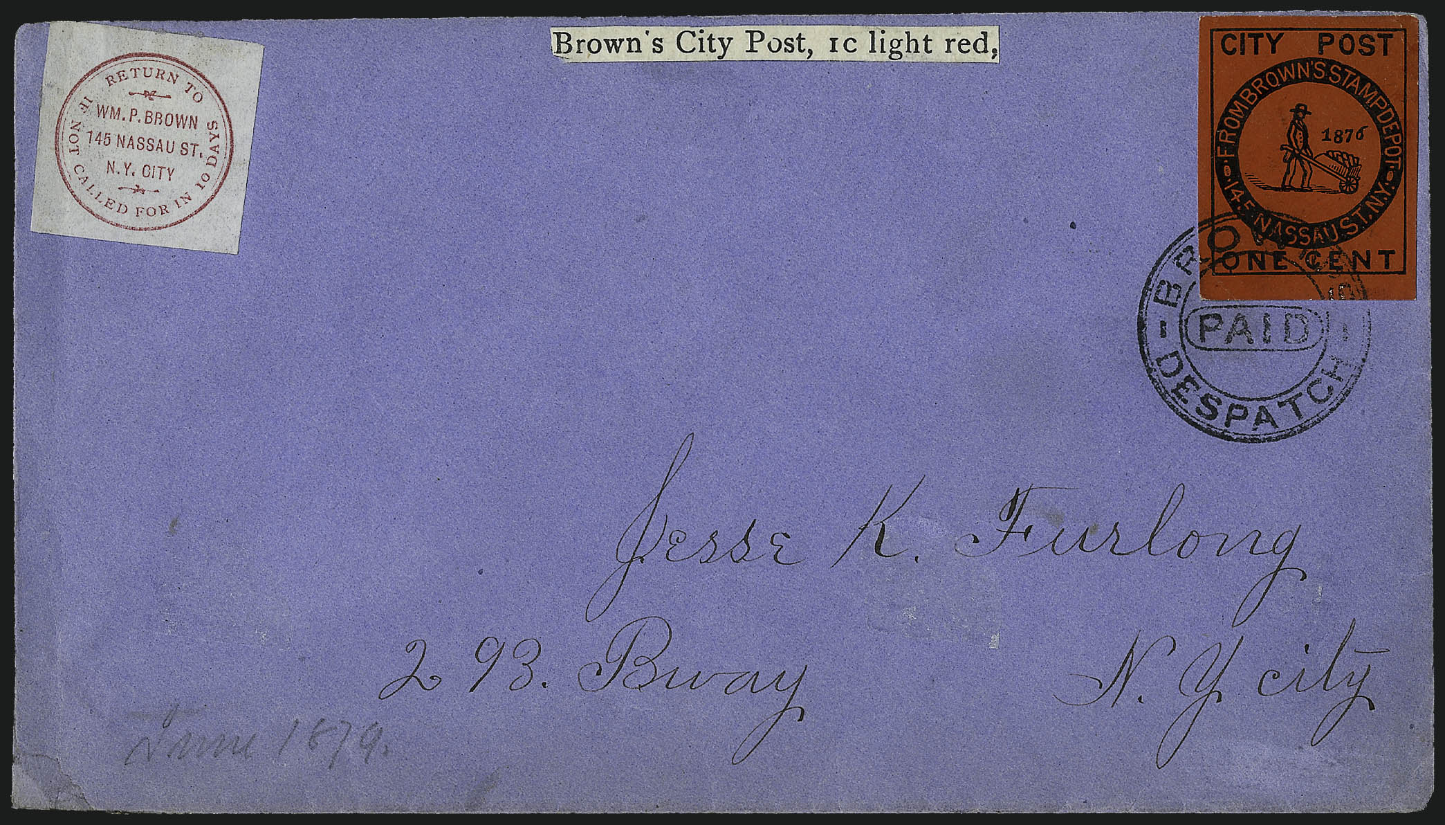 Sale no. 1037 — Lot no. 2660 — Siegel Auction Galleries