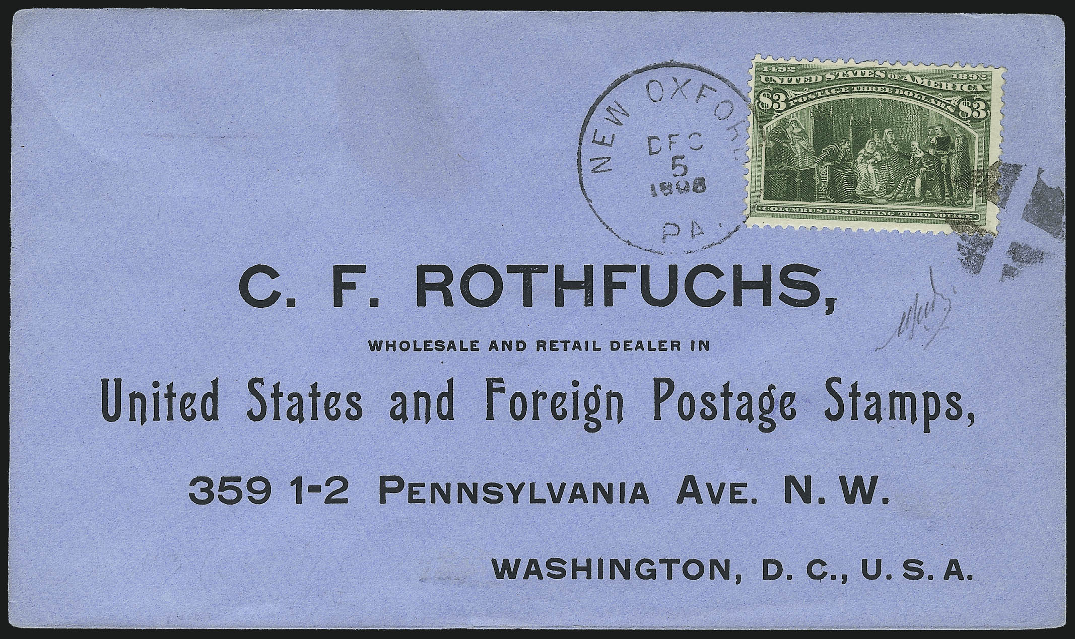 Sale no. 1037 — Lot no. 2677 — Siegel Auction Galleries