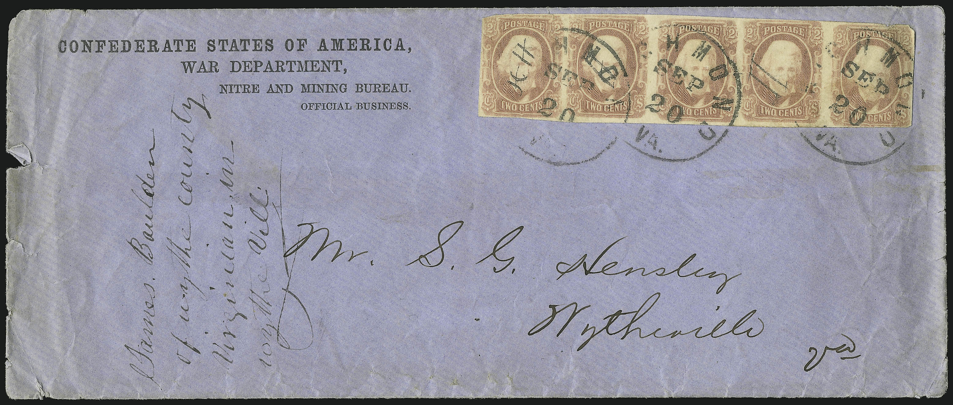 Sale no. 1048 — Lot no. 425 — Siegel Auction Galleries