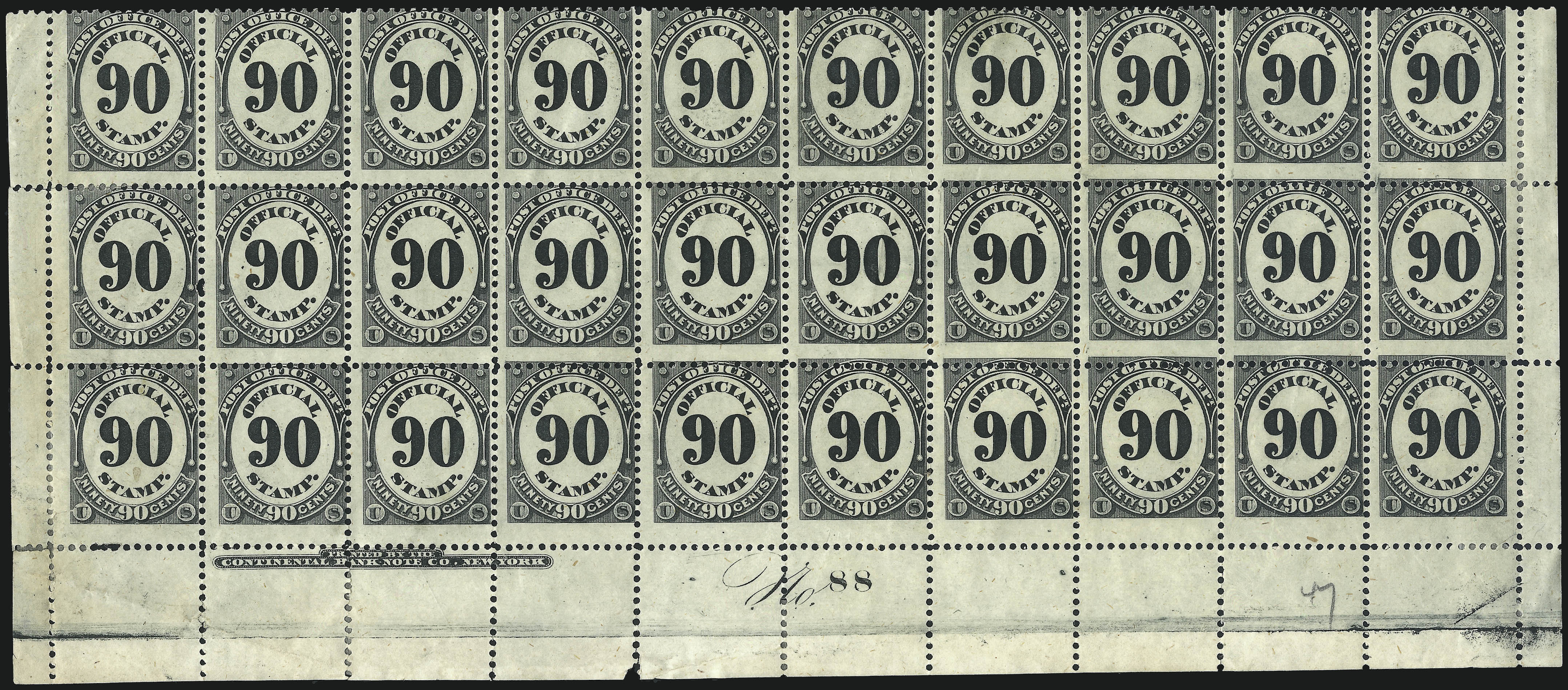 Sale no. 1061 — Lot no. 4166 — Siegel Auction Galleries