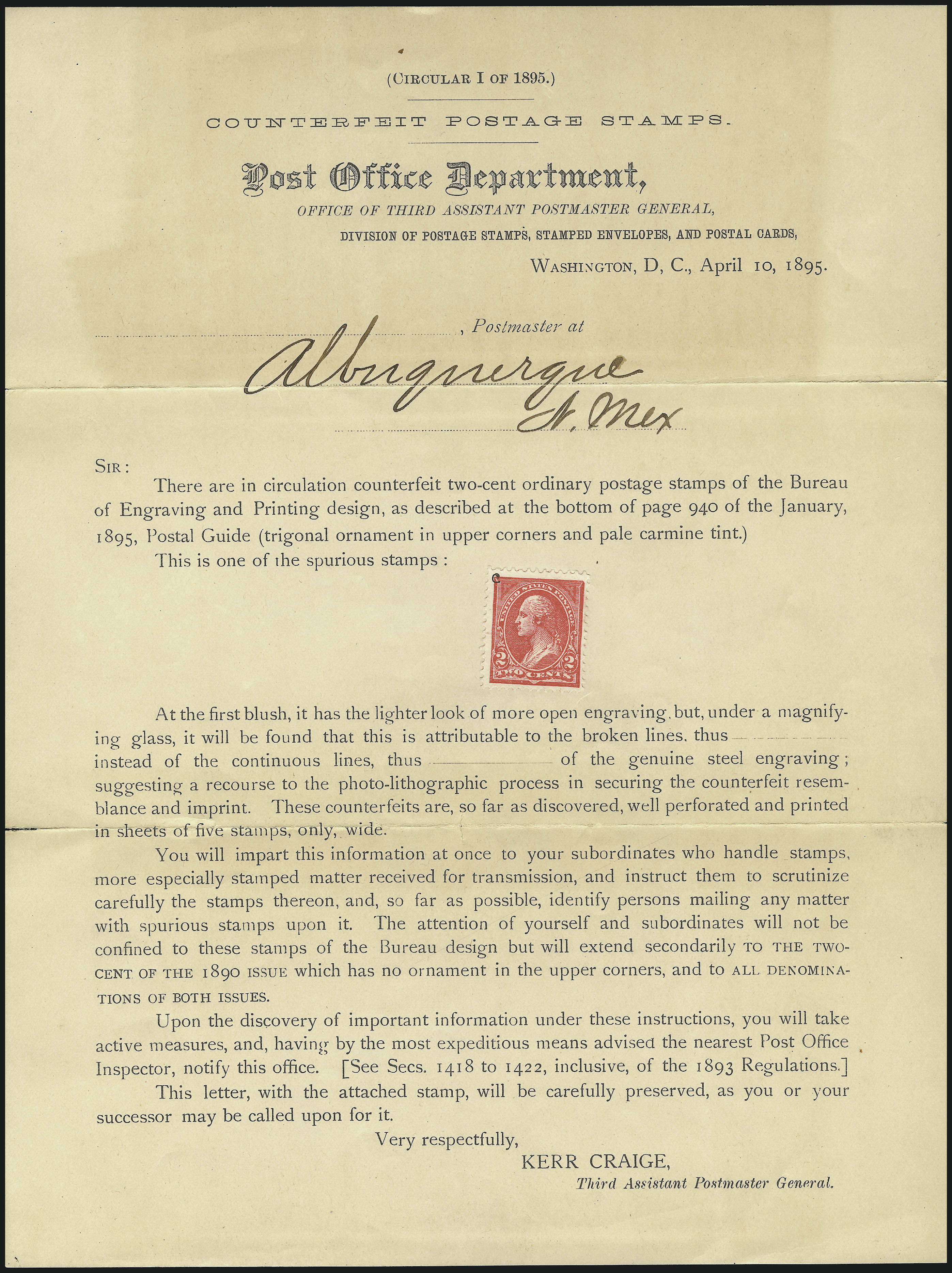 Sale no. 1067 — Lot no. 1773 — Siegel Auction Galleries