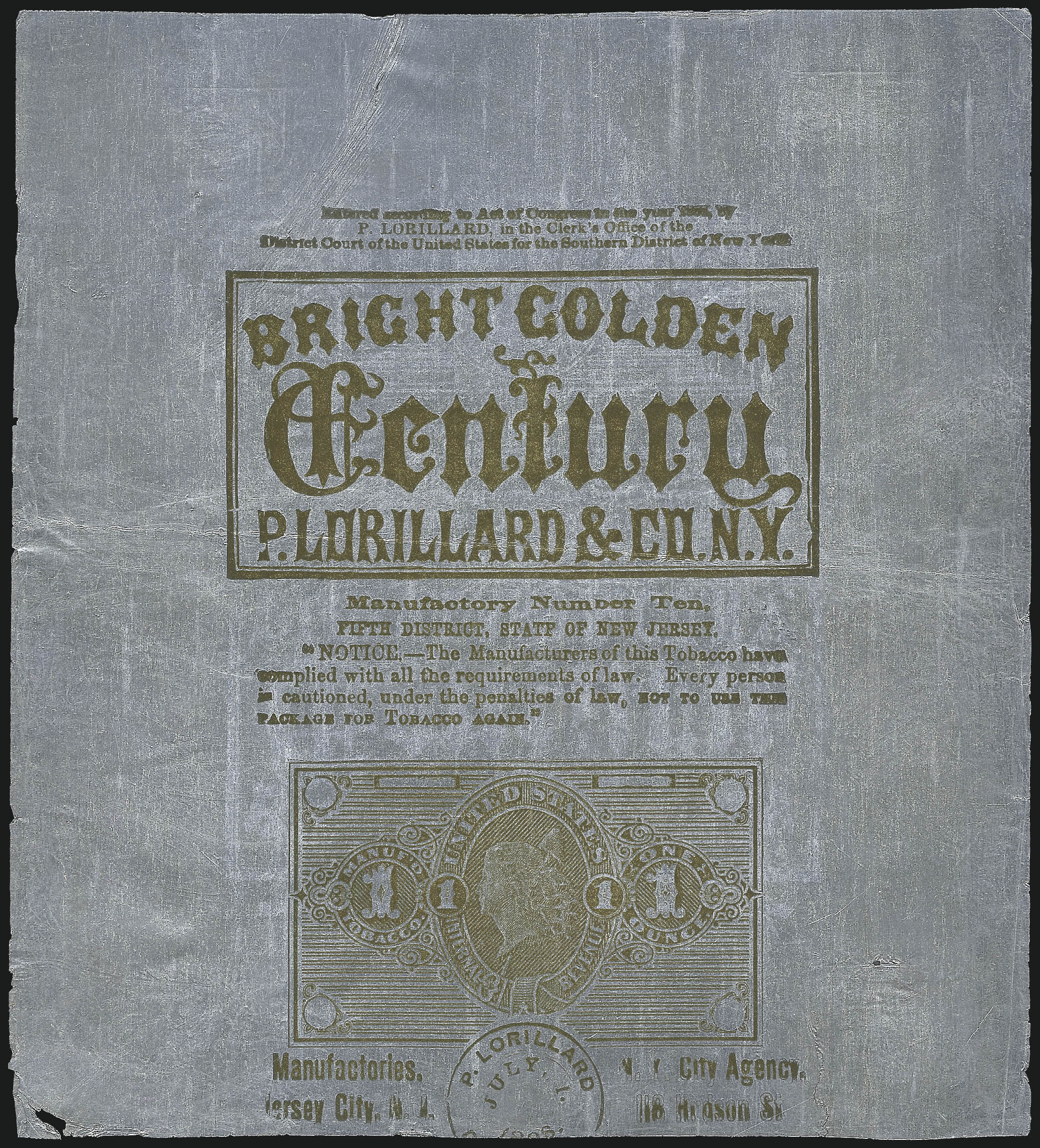 Sale no. 1067 — Lot no. 437 — Siegel Auction Galleries