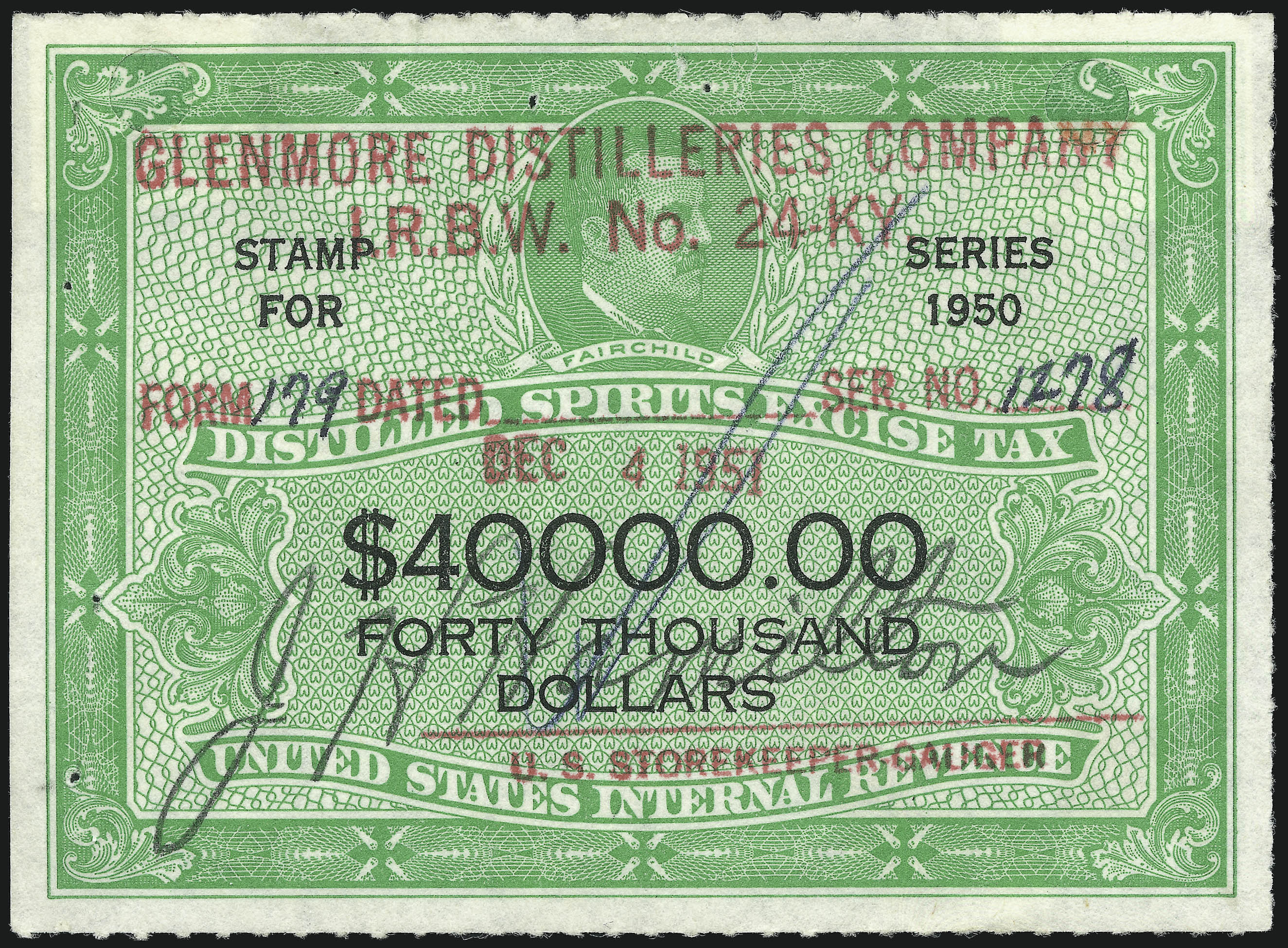 Sale no. 1067 — Lot no. 762 — Siegel Auction Galleries