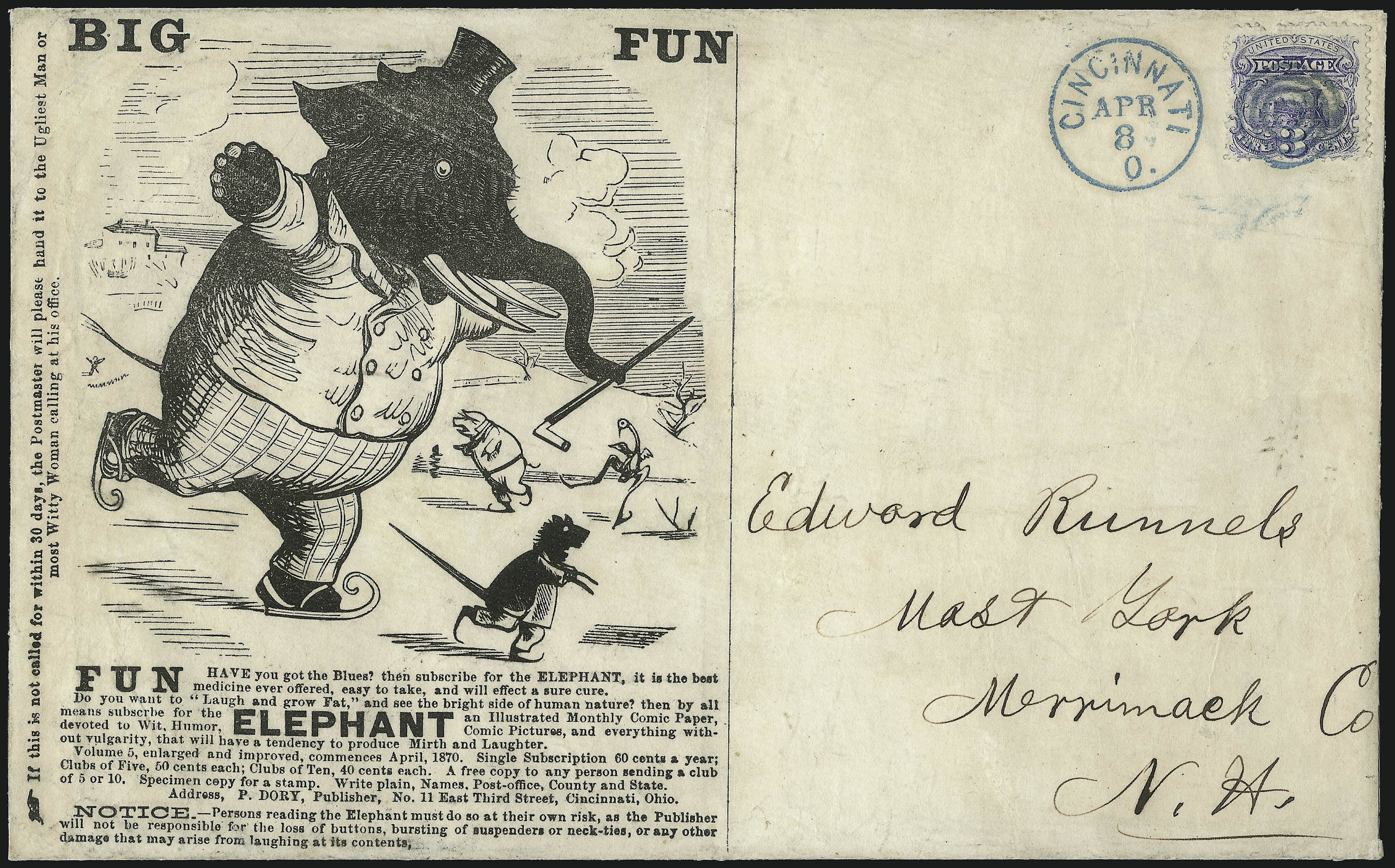 Sale no. 1084 — Lot no. 3322 — Siegel Auction Galleries