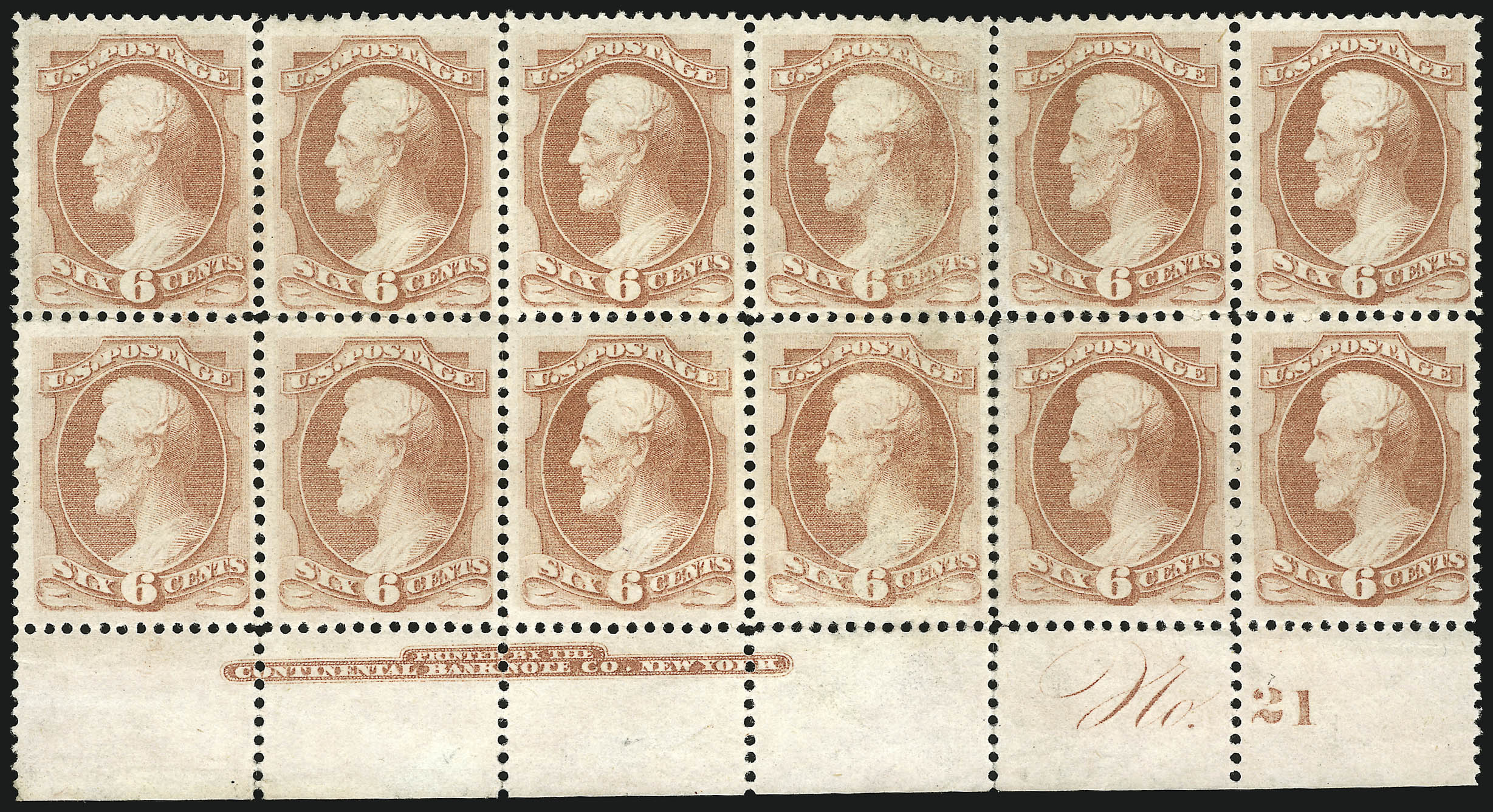 Sale no. 1084 — Lot no. 3422 — Siegel Auction Galleries