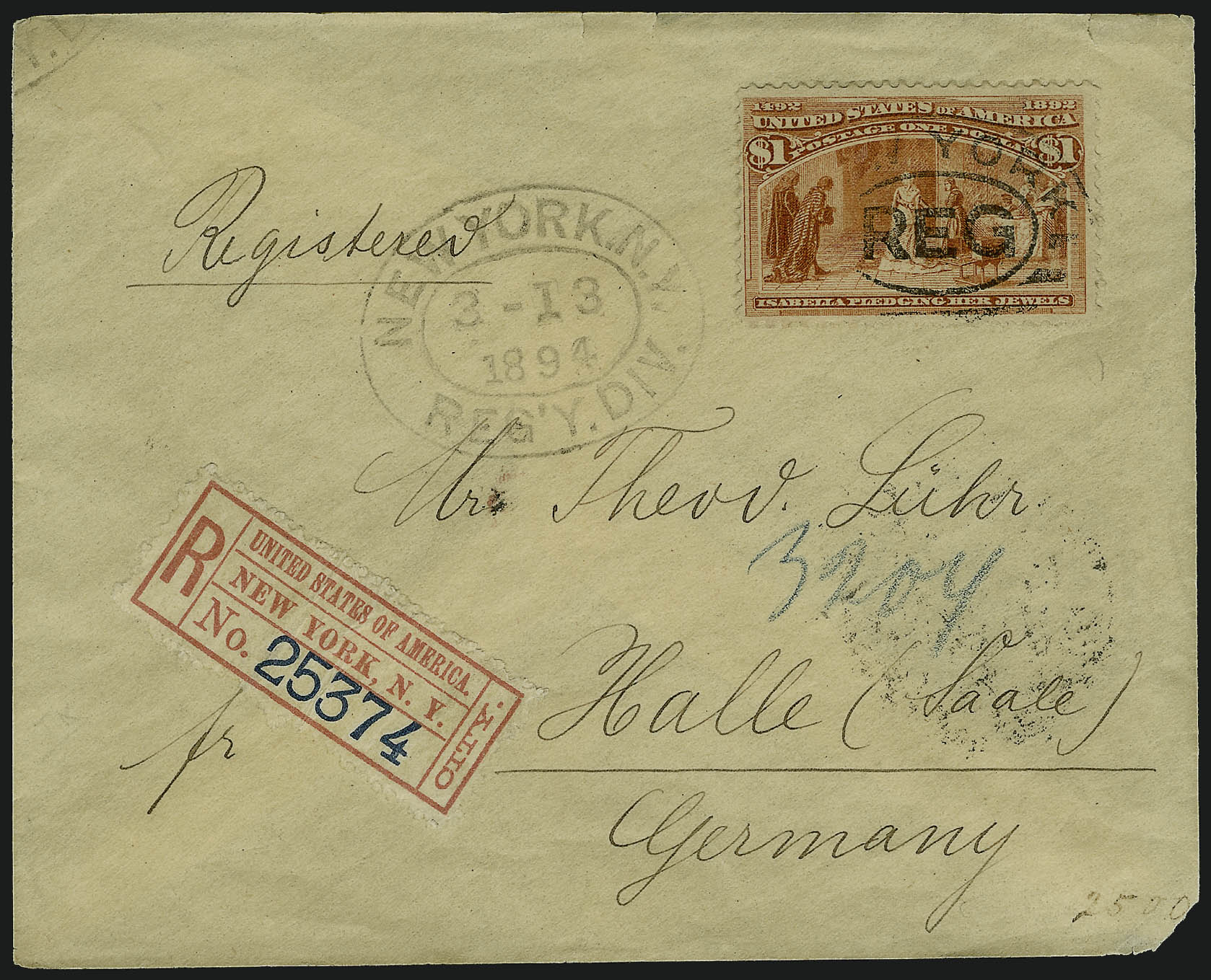 Sale no. 1084 — Lot no. 3551 — Siegel Auction Galleries