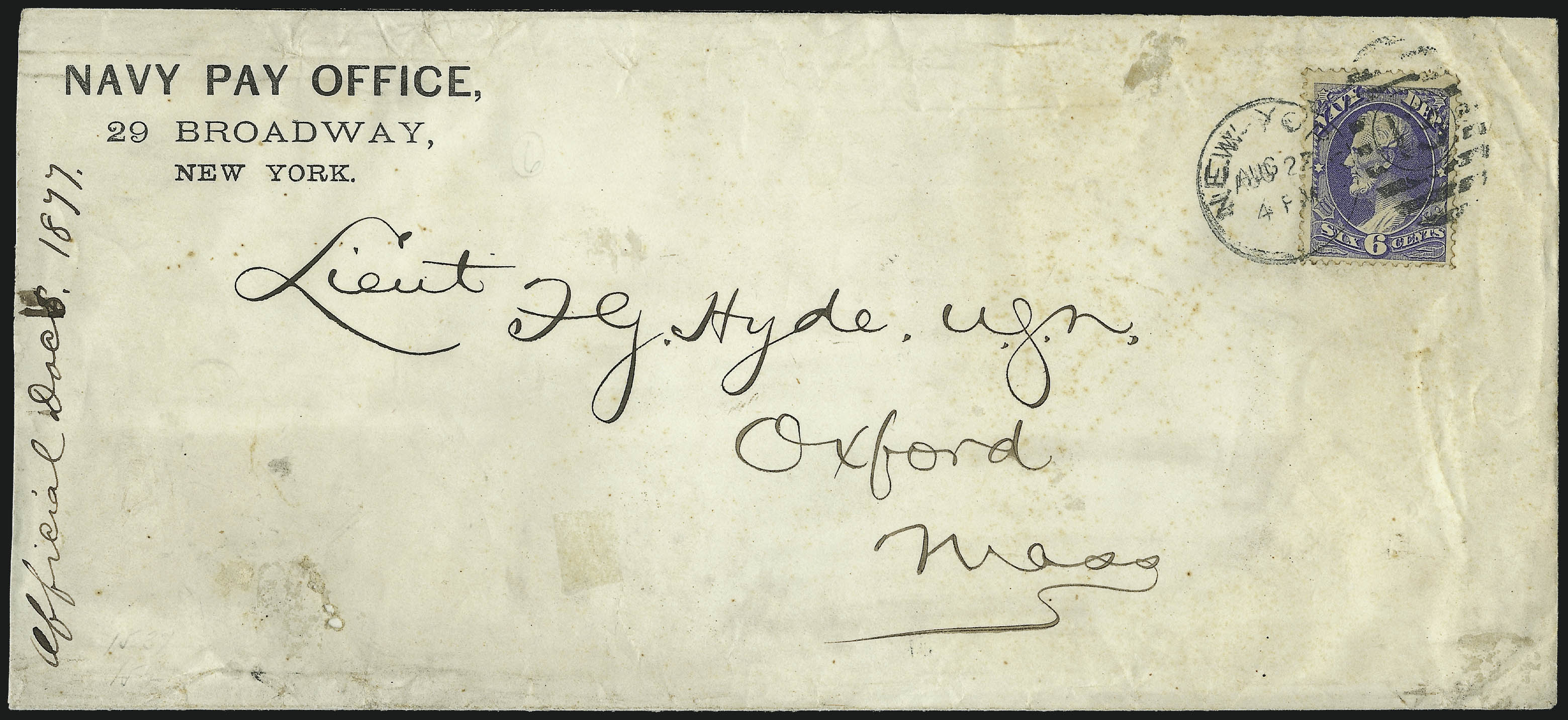 Sale no. 1085 — Lot no. 4076 — Siegel Auction Galleries