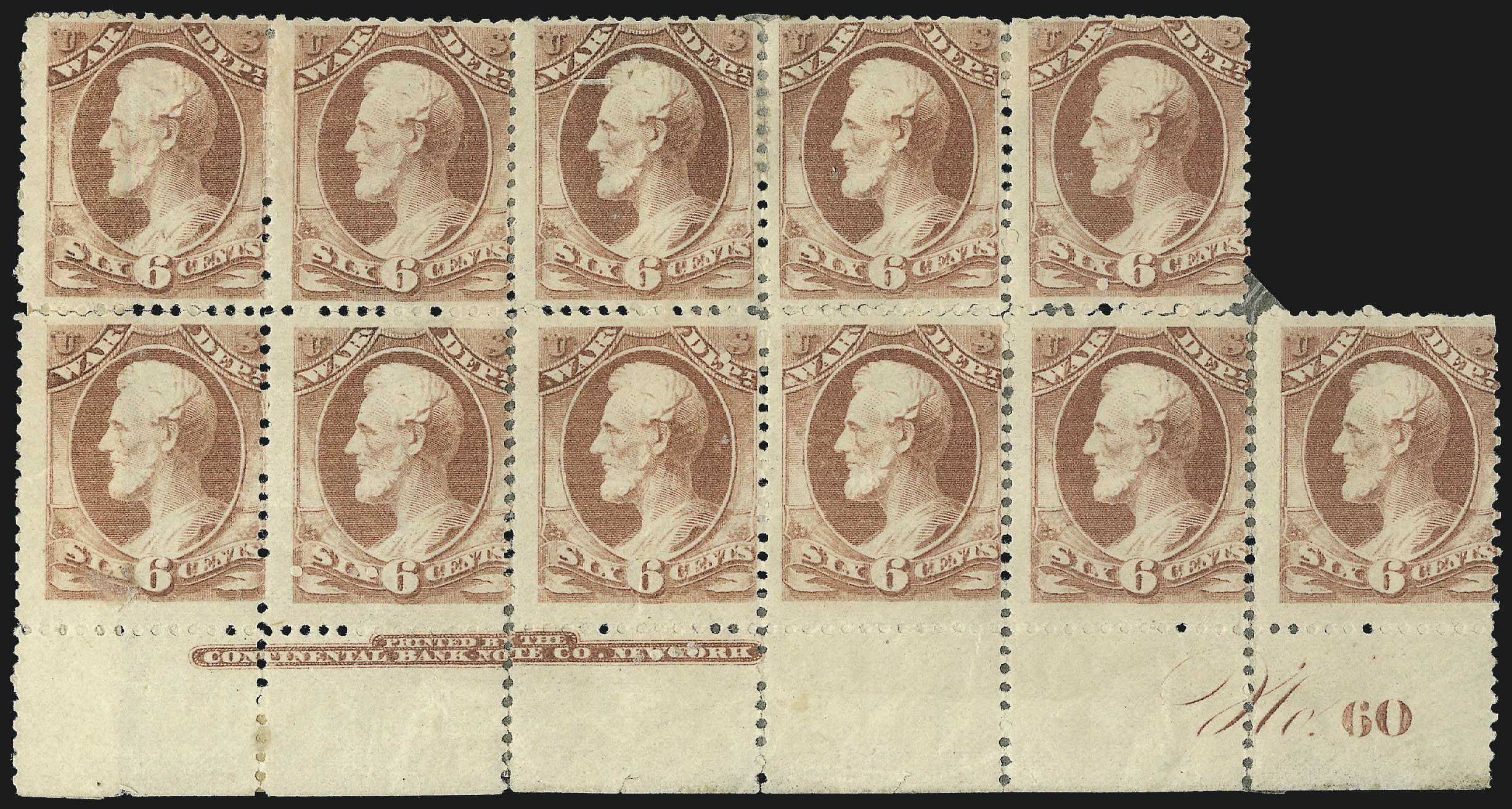 Sale no. 1085 — Lot no. 4157 — Siegel Auction Galleries