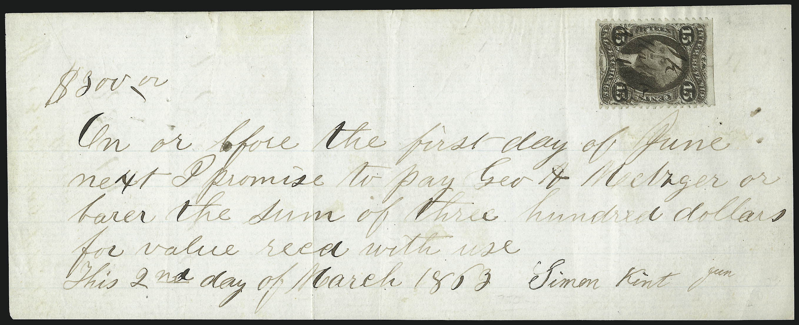 Sale no. 1089 — Lot no. 295 — Siegel Auction Galleries