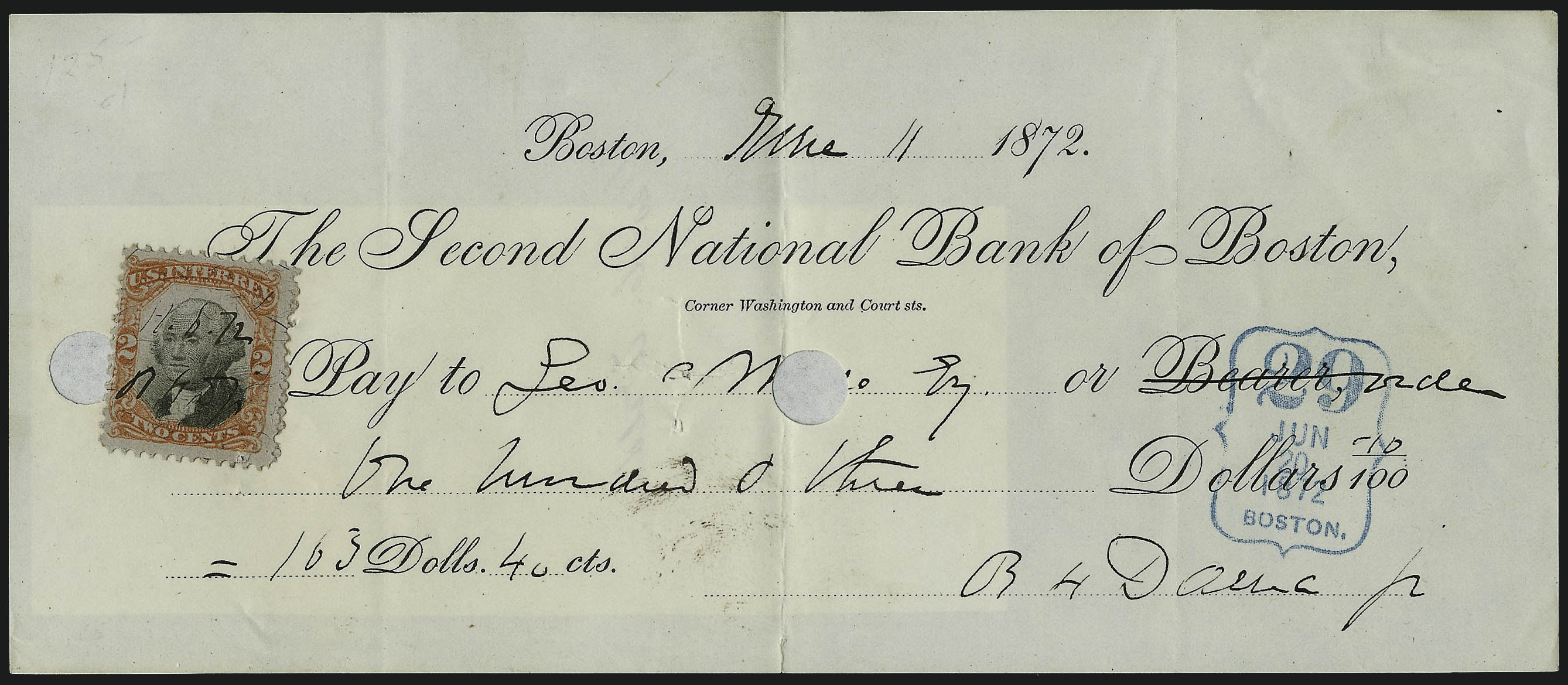 Sale no. 1090 — Lot no. 1984 — Siegel Auction Galleries