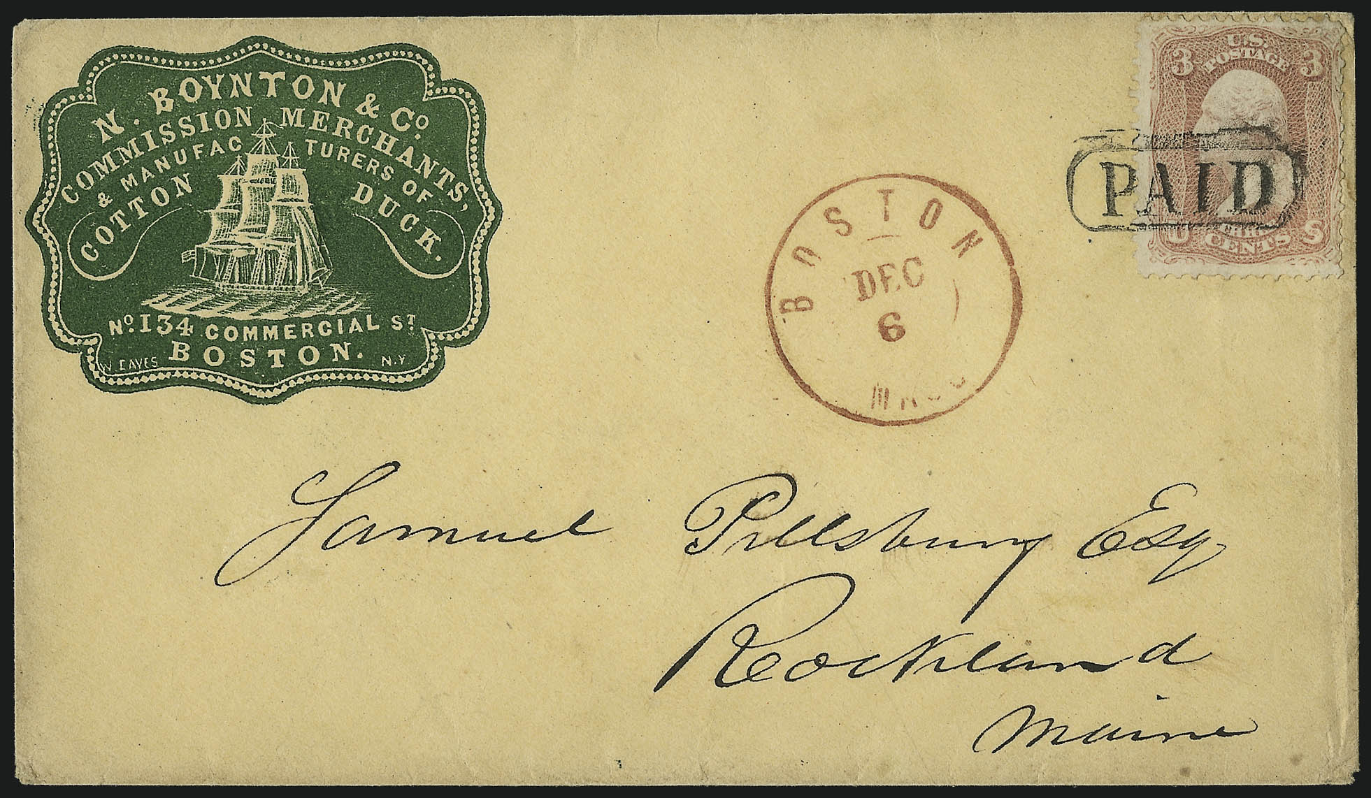 Sale no. 1090 — Lot no. 2164 — Siegel Auction Galleries