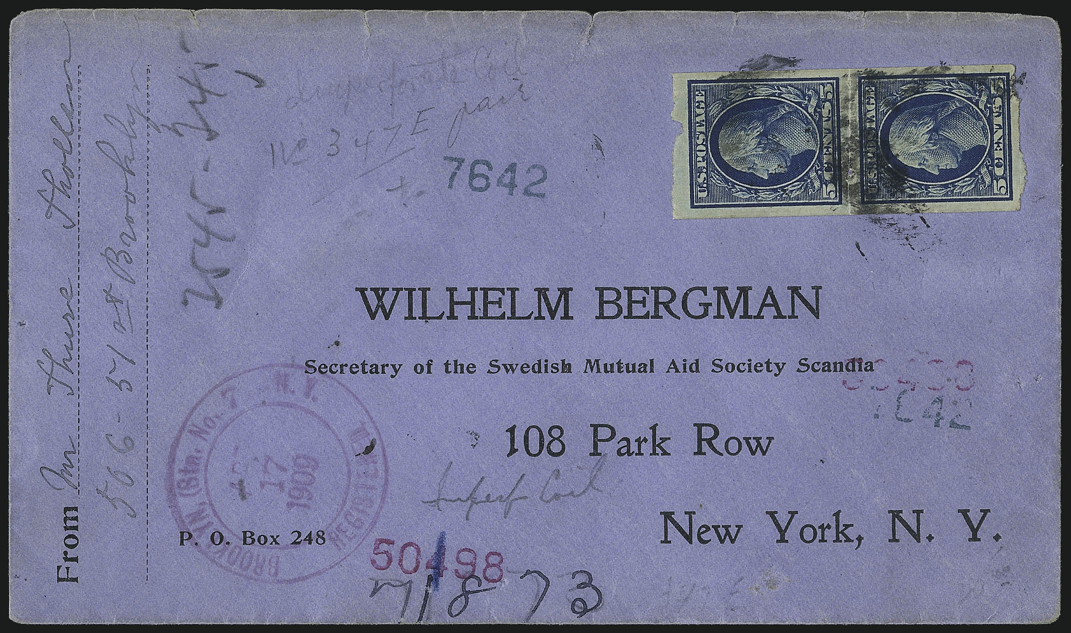 Sale no. 1093 — Lot no. 107 — Siegel Auction Galleries