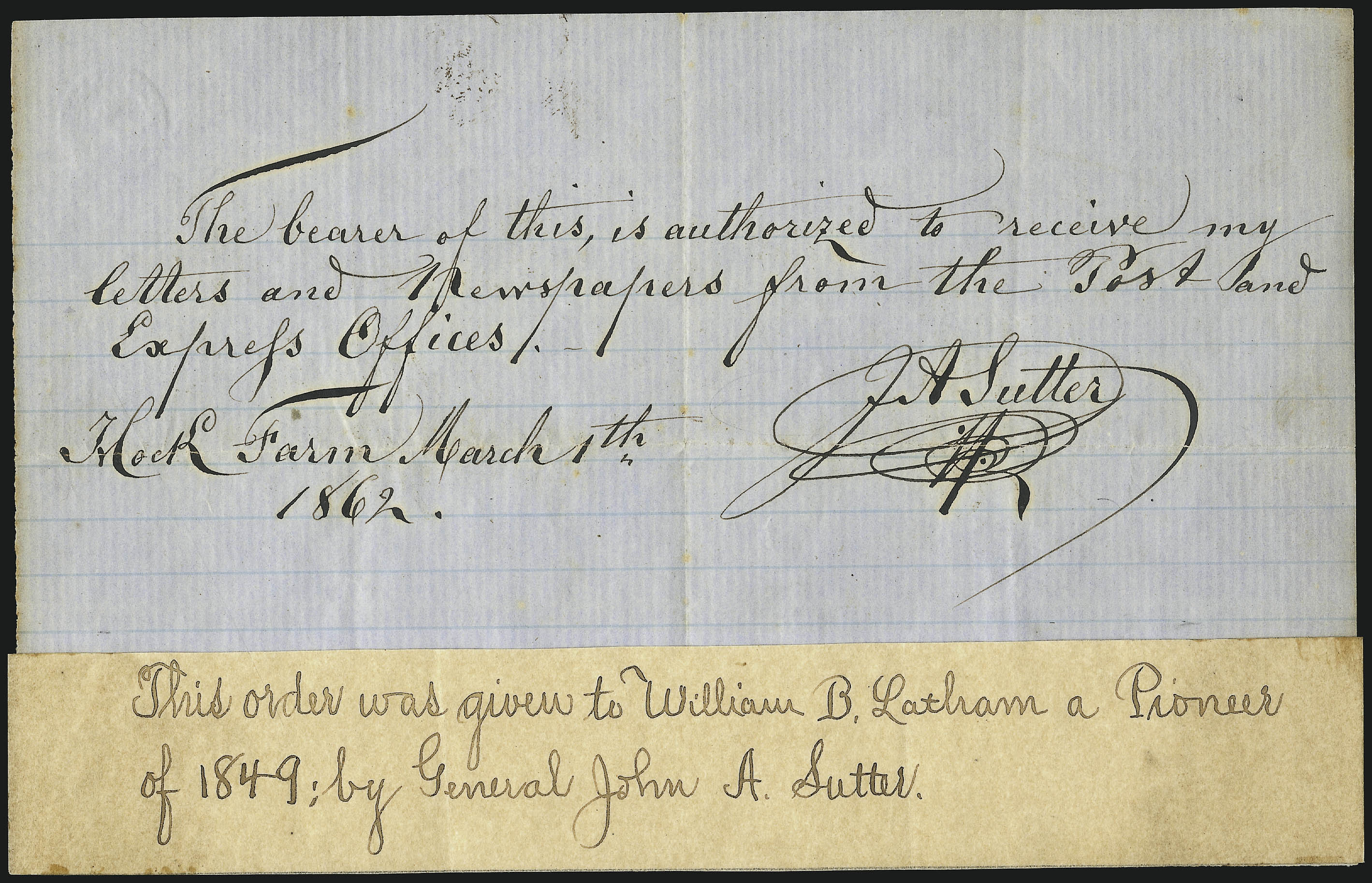 Sale no. 1106 — Lot no. 3047 — Siegel Auction Galleries