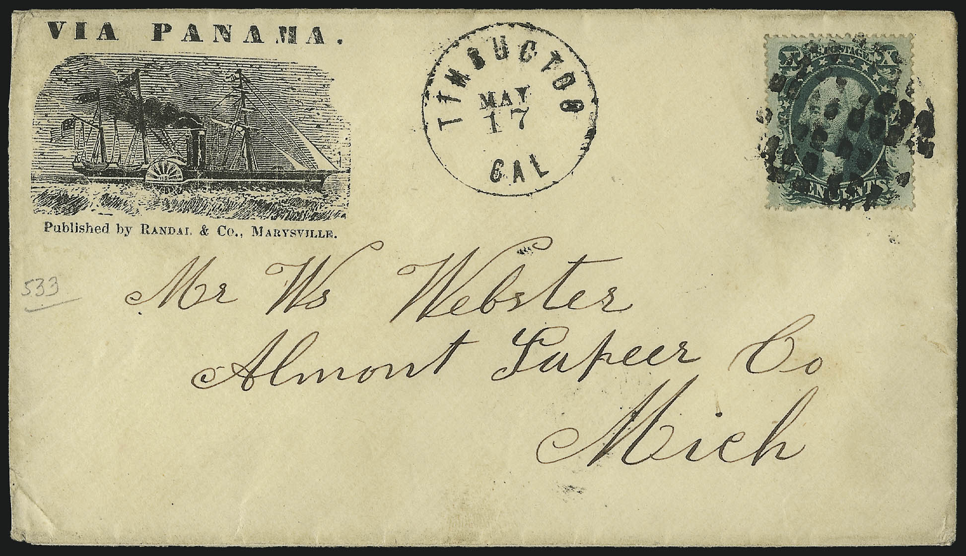 Sale no. 1106 — Lot no. 3068 — Siegel Auction Galleries