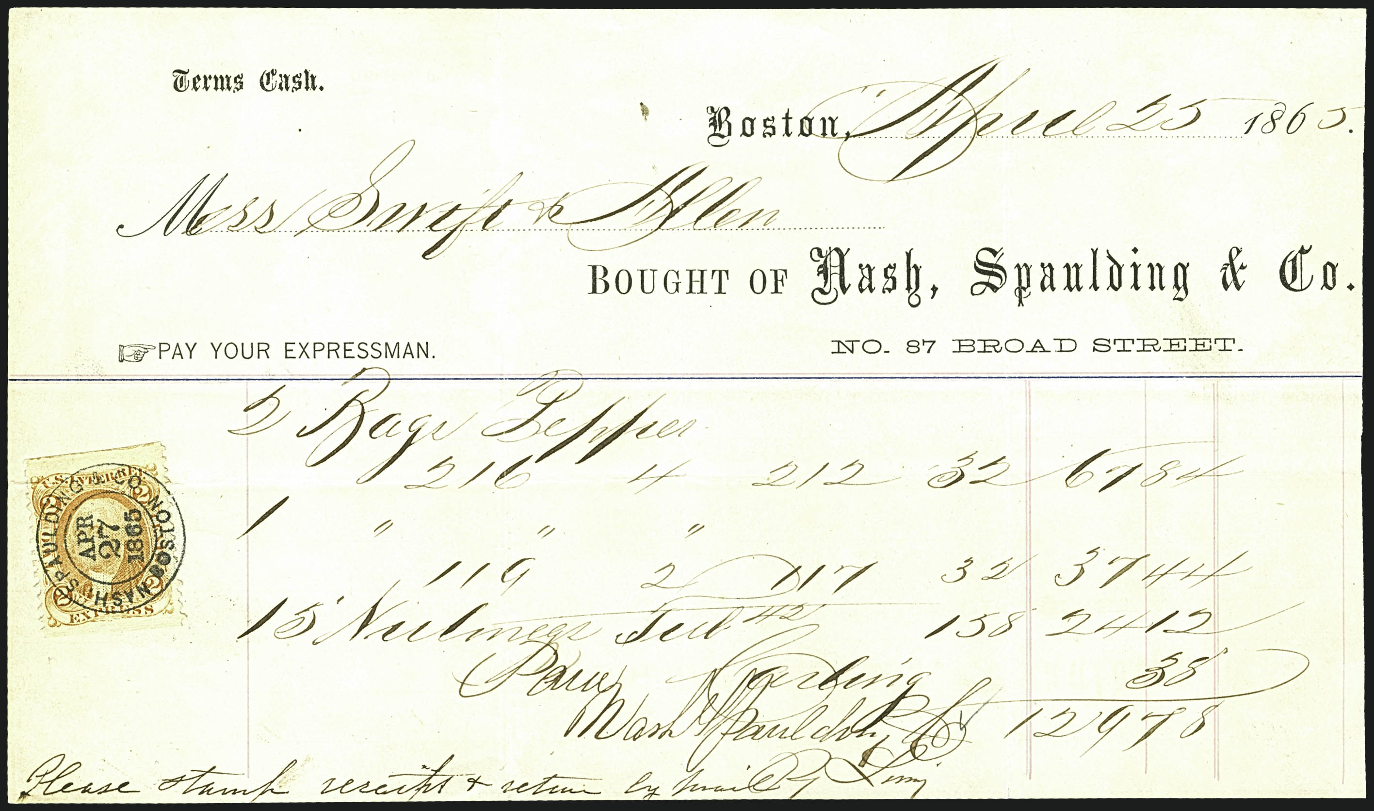 Sale no. 1110 — Lot no. 1227 — Siegel Auction Galleries