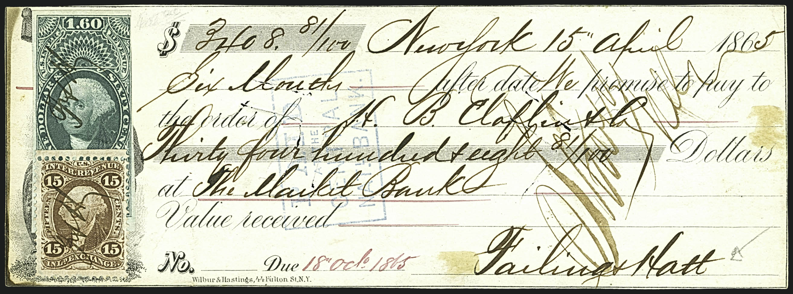 Sale no. 1110 — Lot no. 1234 — Siegel Auction Galleries