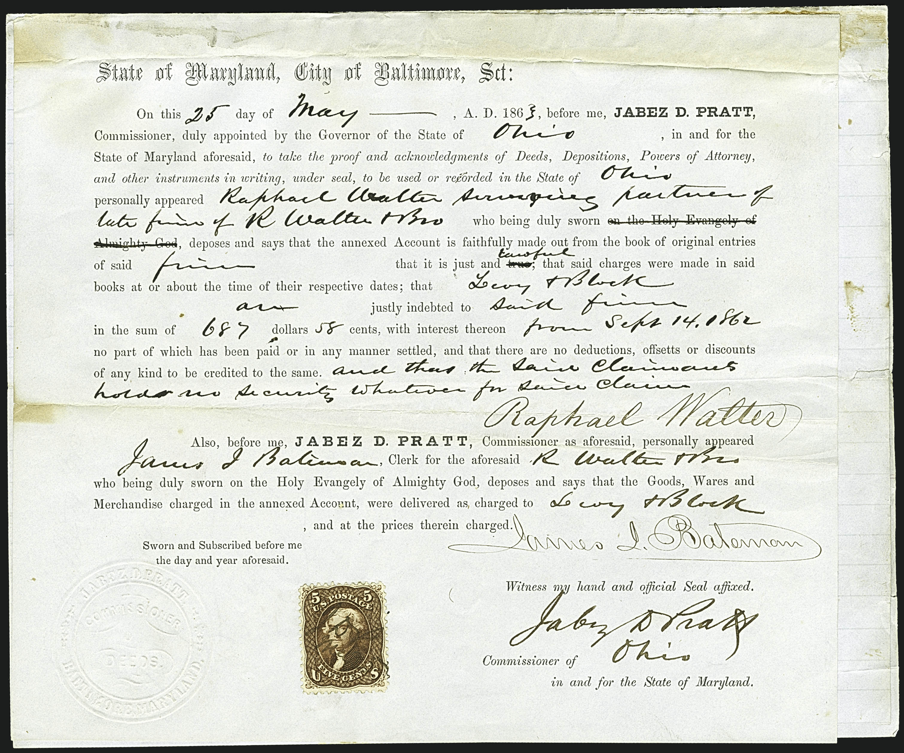 Sale no. 1110 — Lot no. 1502 — Siegel Auction Galleries