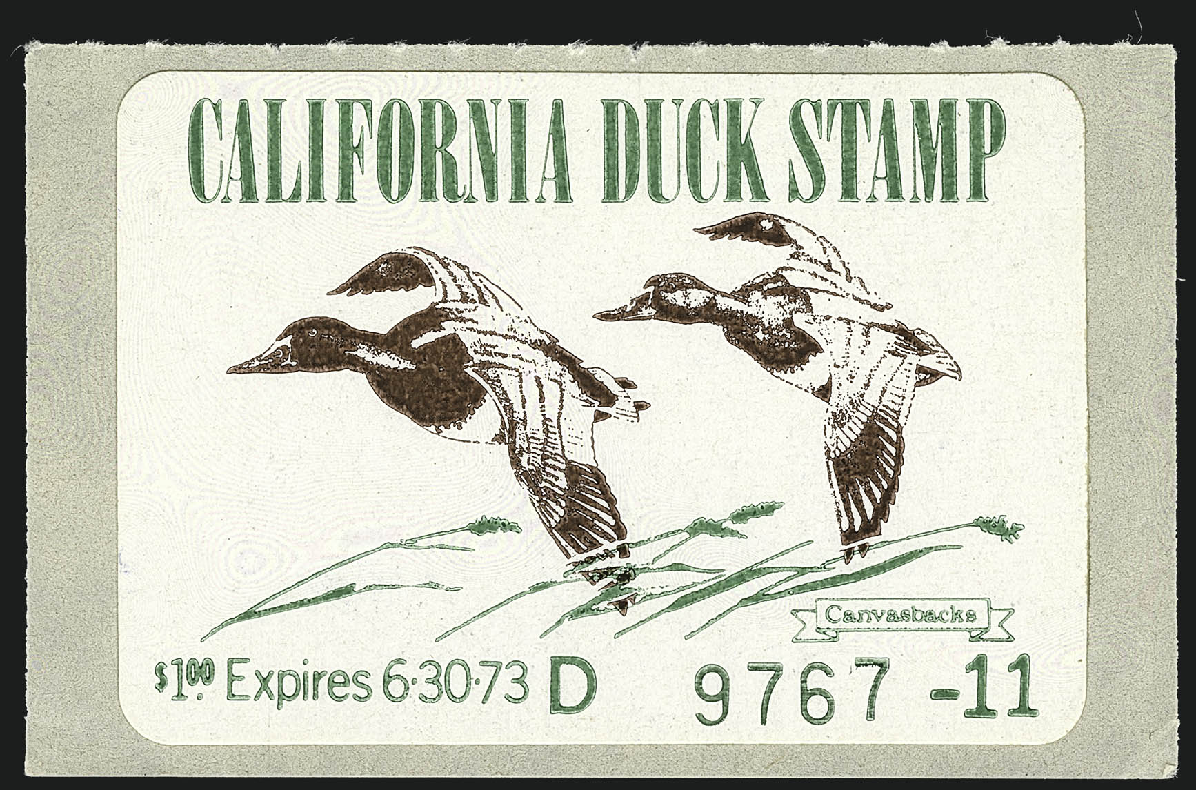 Sale no. 1111 — Lot no. 853 — Siegel Auction Galleries