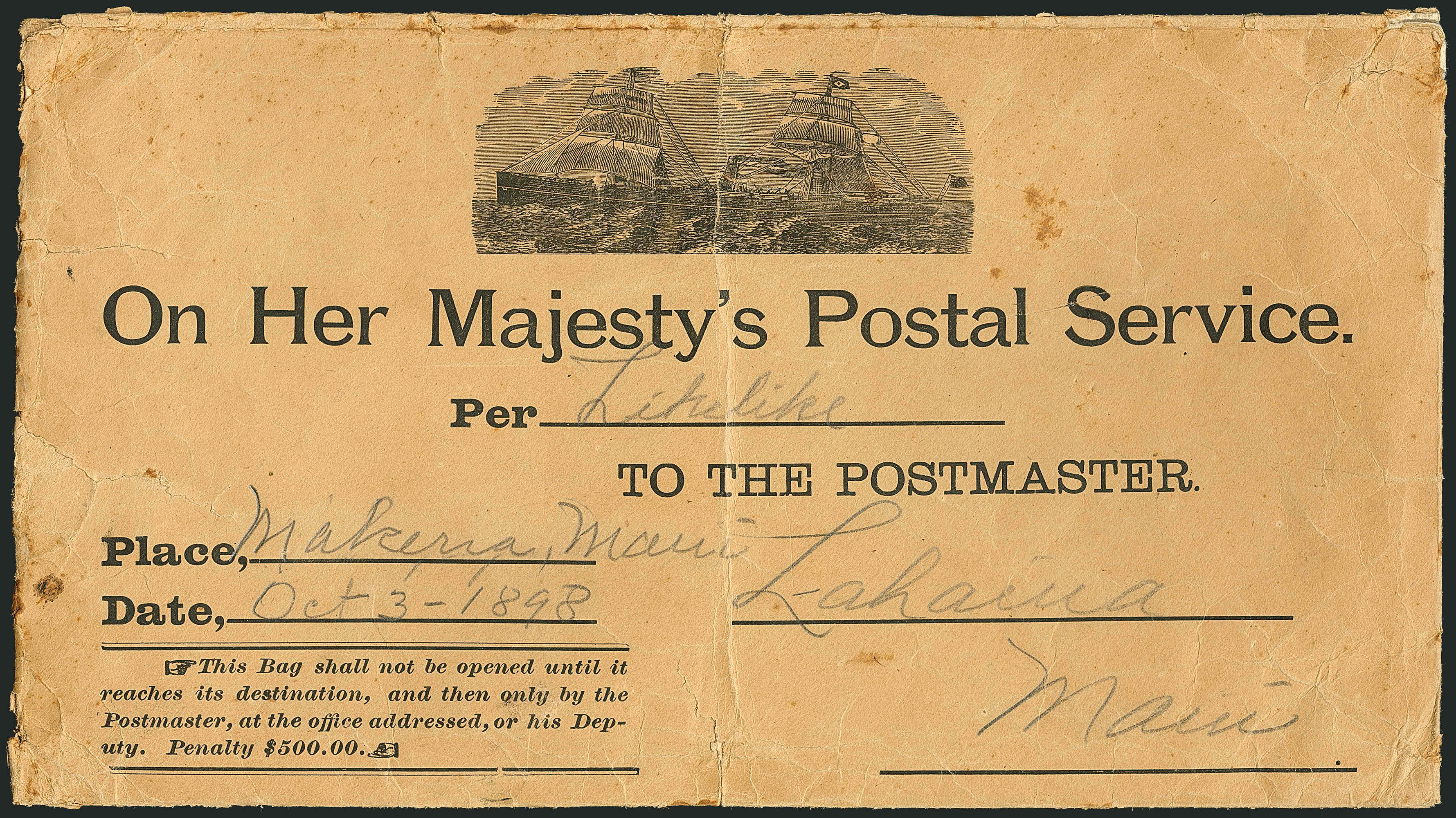 Sale no. 1116 — Lot no. 3681 — Siegel Auction Galleries