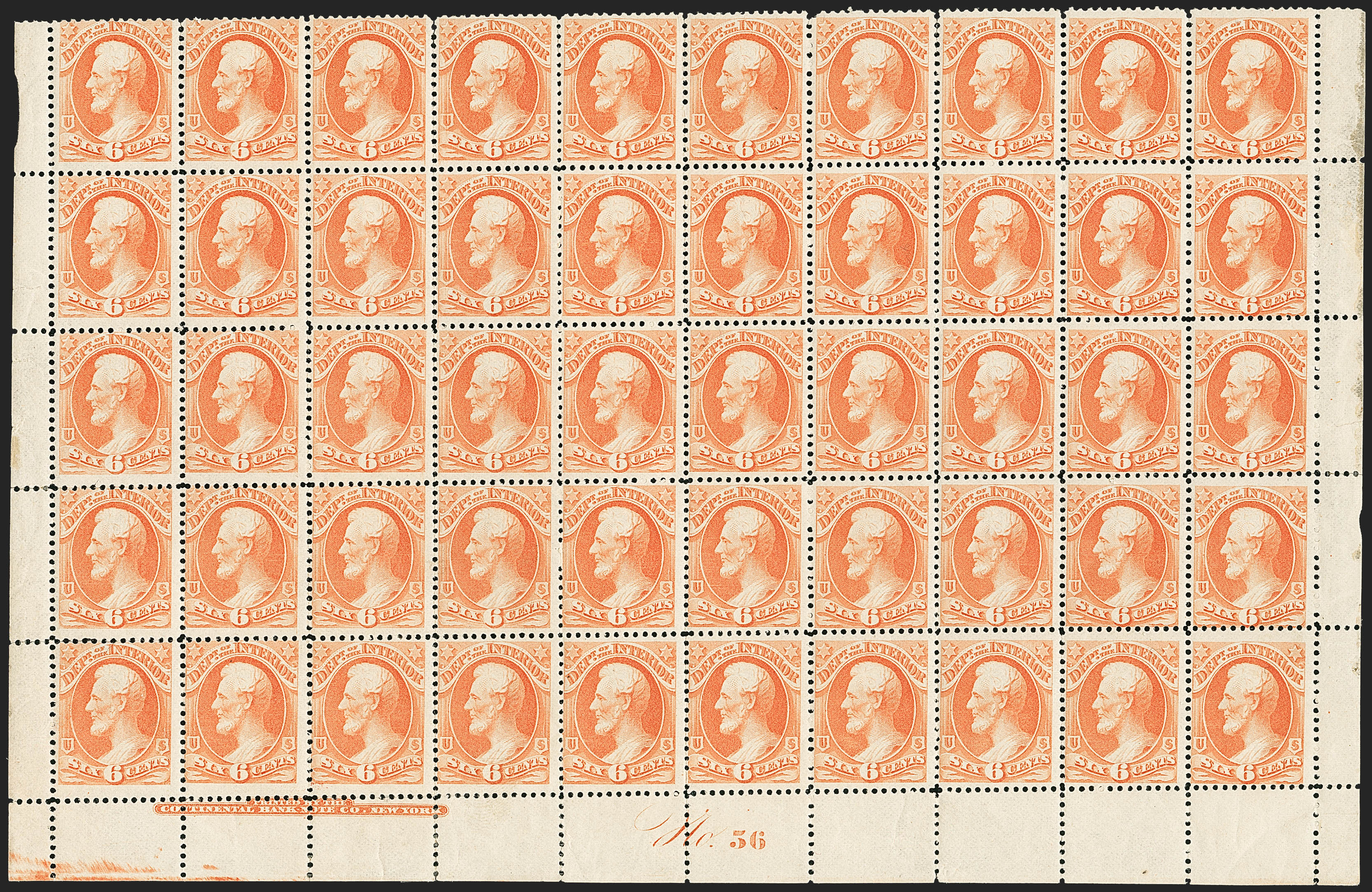 Sale no. 1133 — Lot no. 501 — Siegel Auction Galleries