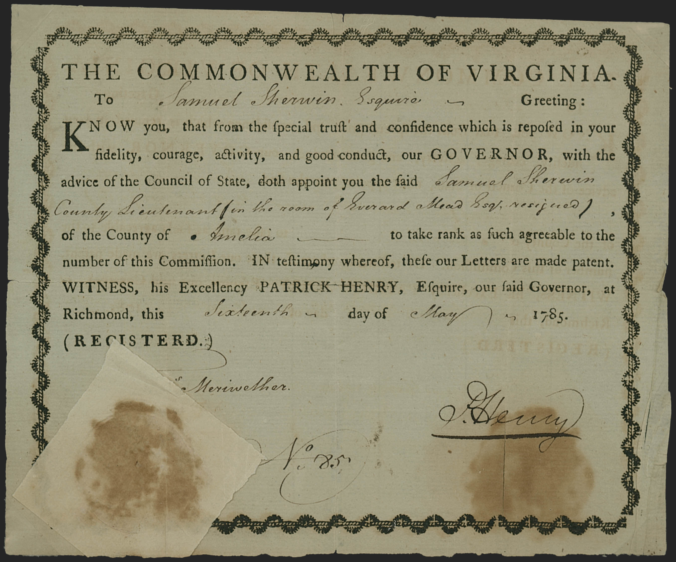 Sale no. 1139 — Lot no. 2 — Siegel Auction Galleries