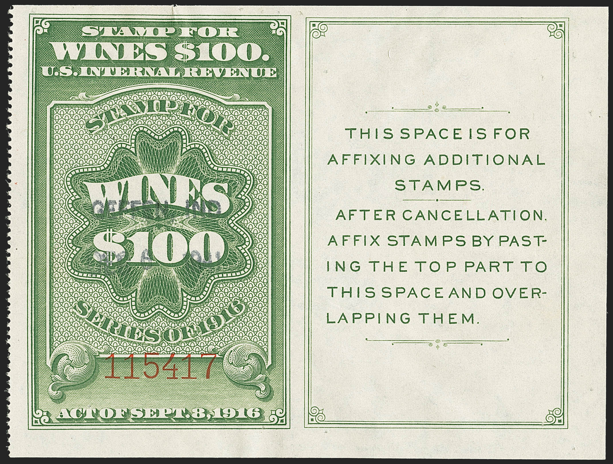 Sale no. 1140 — Lot no. 1356 — Siegel Auction Galleries