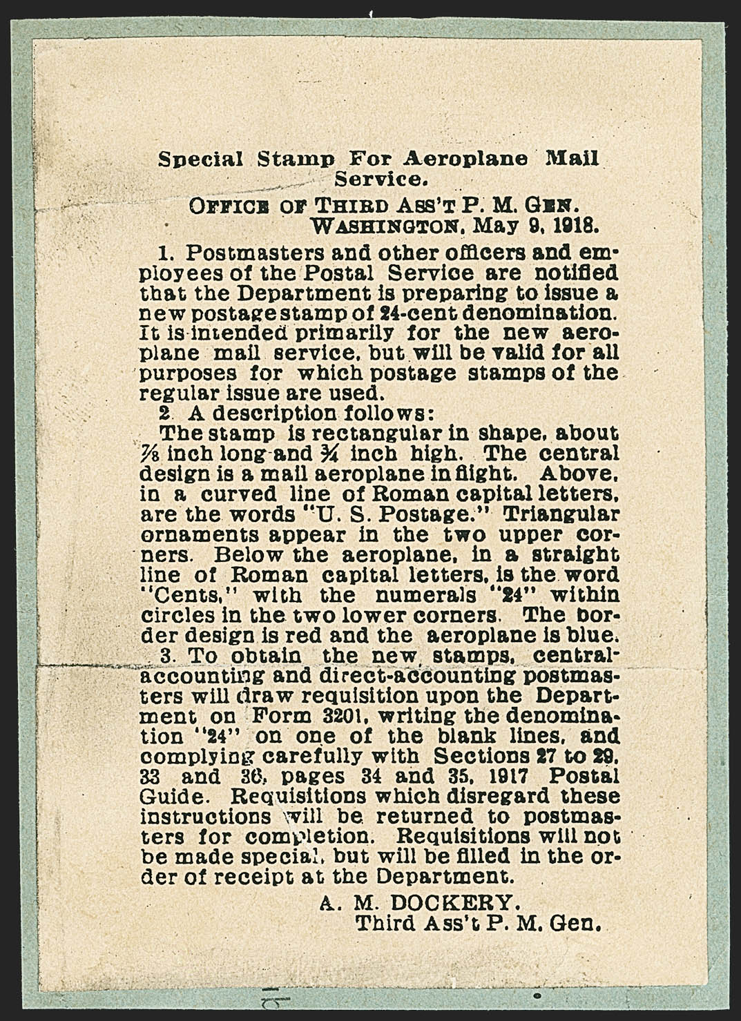 Sale no. 1147 — Lot no. 1 — Siegel Auction Galleries