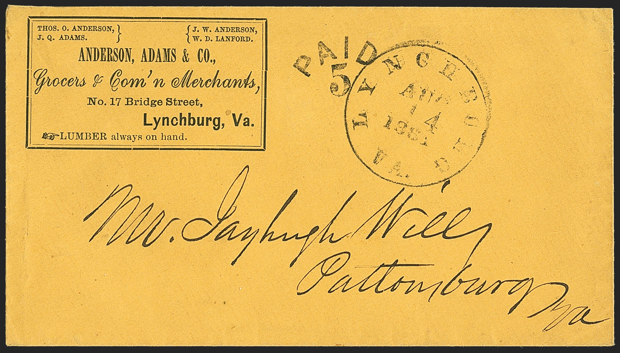 Sale no. 1155 — Lot no. 3006 — Siegel Auction Galleries