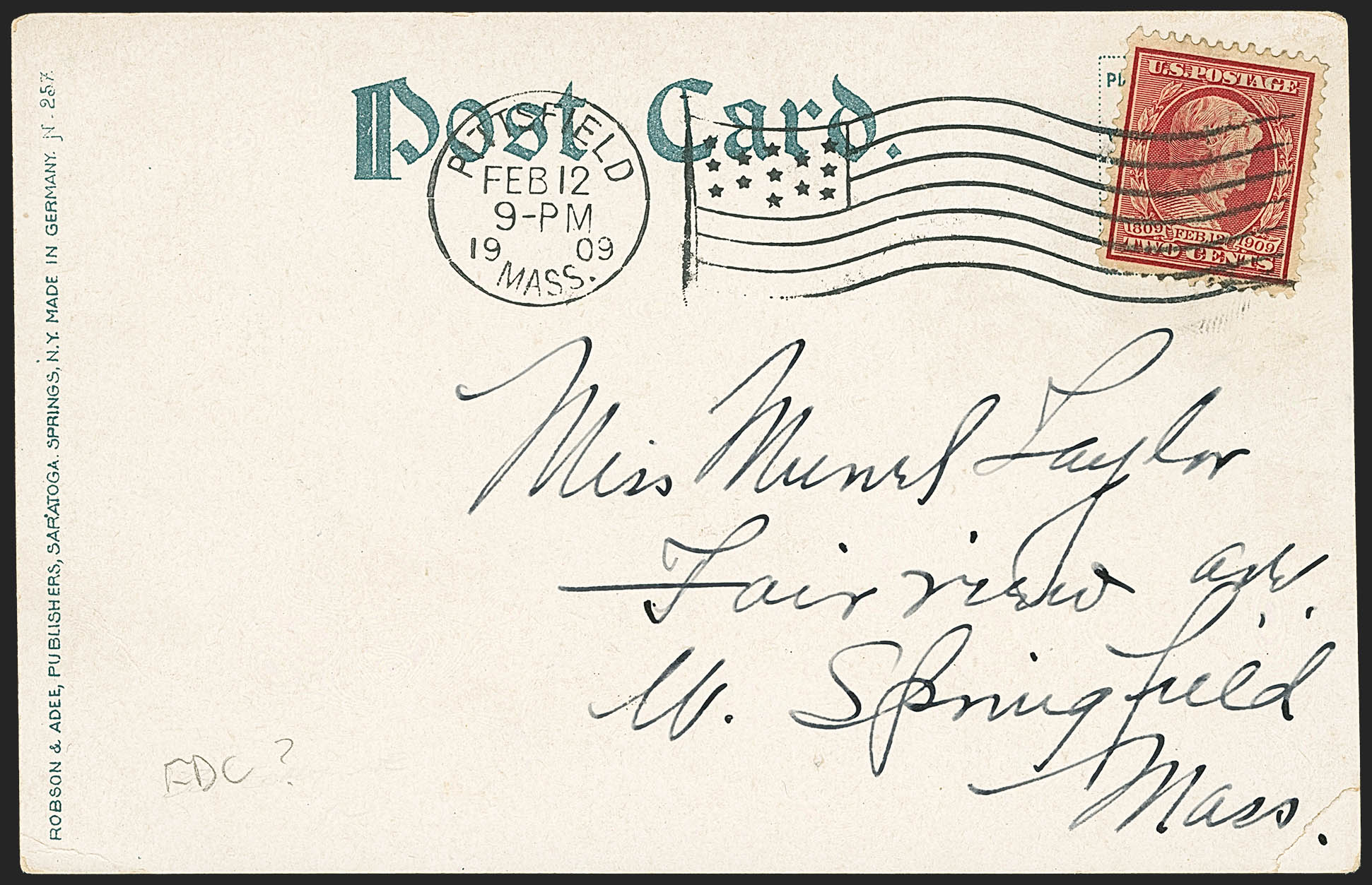 Sale no. 1155 — Lot no. 3215 — Siegel Auction Galleries