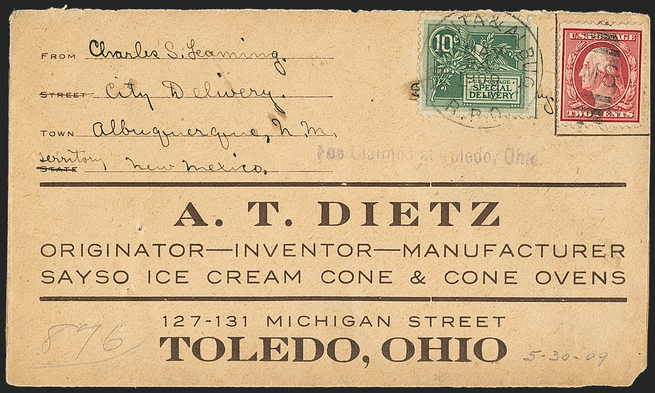 Sale no. 1155 — Lot no. 3241 — Siegel Auction Galleries