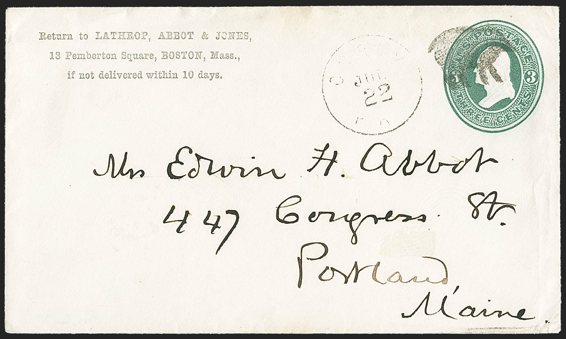 Sale no. 1155 — Lot no. 3258 — Siegel Auction Galleries