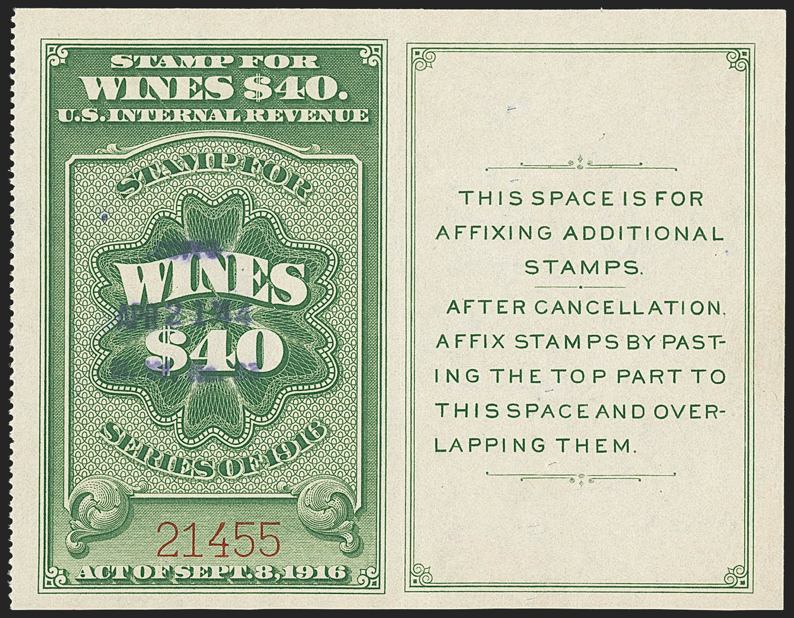 Sale no. 1164 — Lot no. 502 — Siegel Auction Galleries