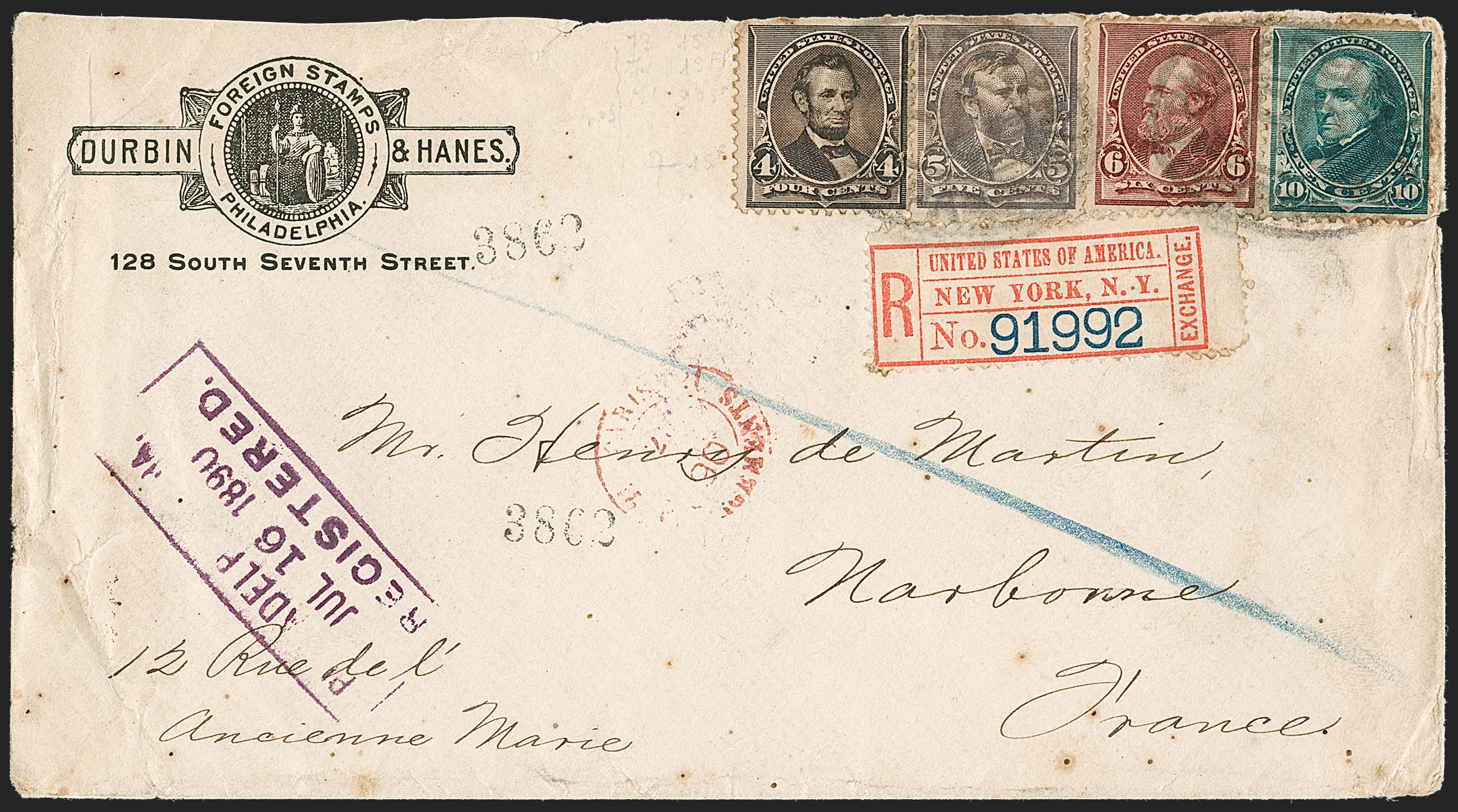 Sale no. 1201 — Lot no. 2091 — Siegel Auction Galleries