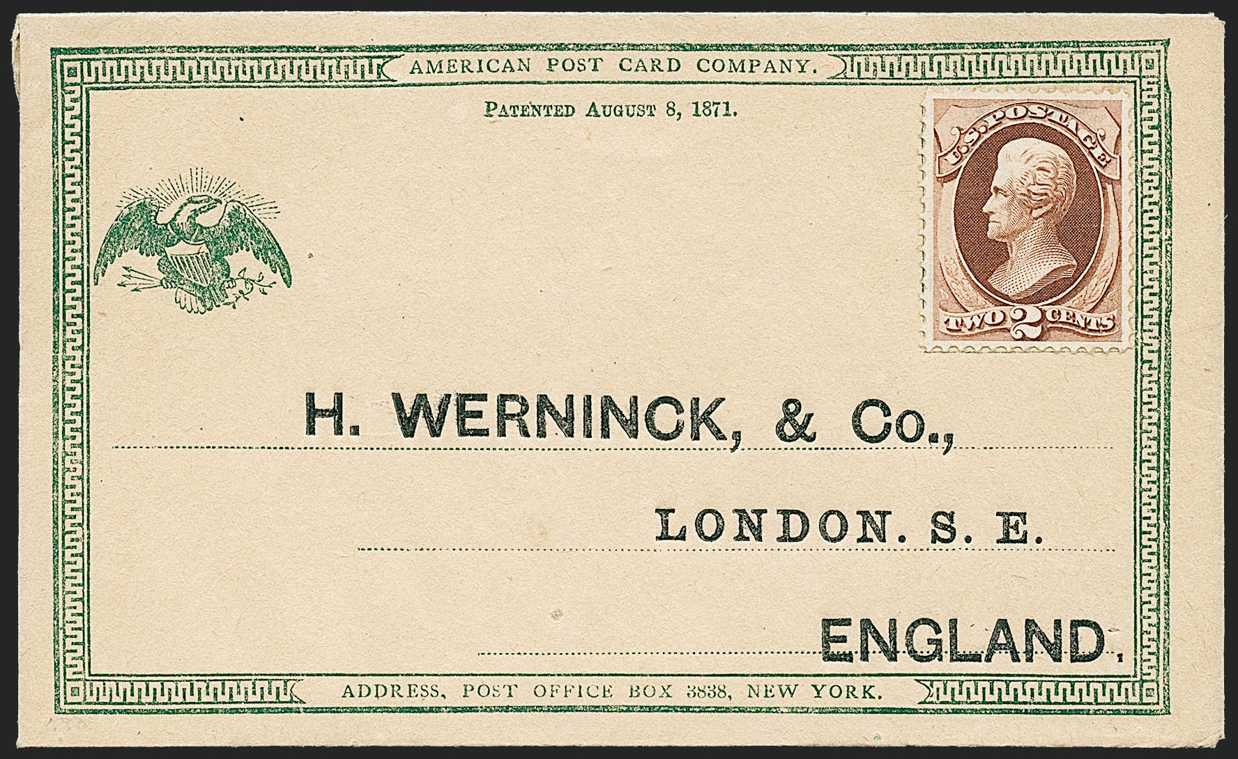 Sale no. 1227 — Lot no. 2053 — Siegel Auction Galleries